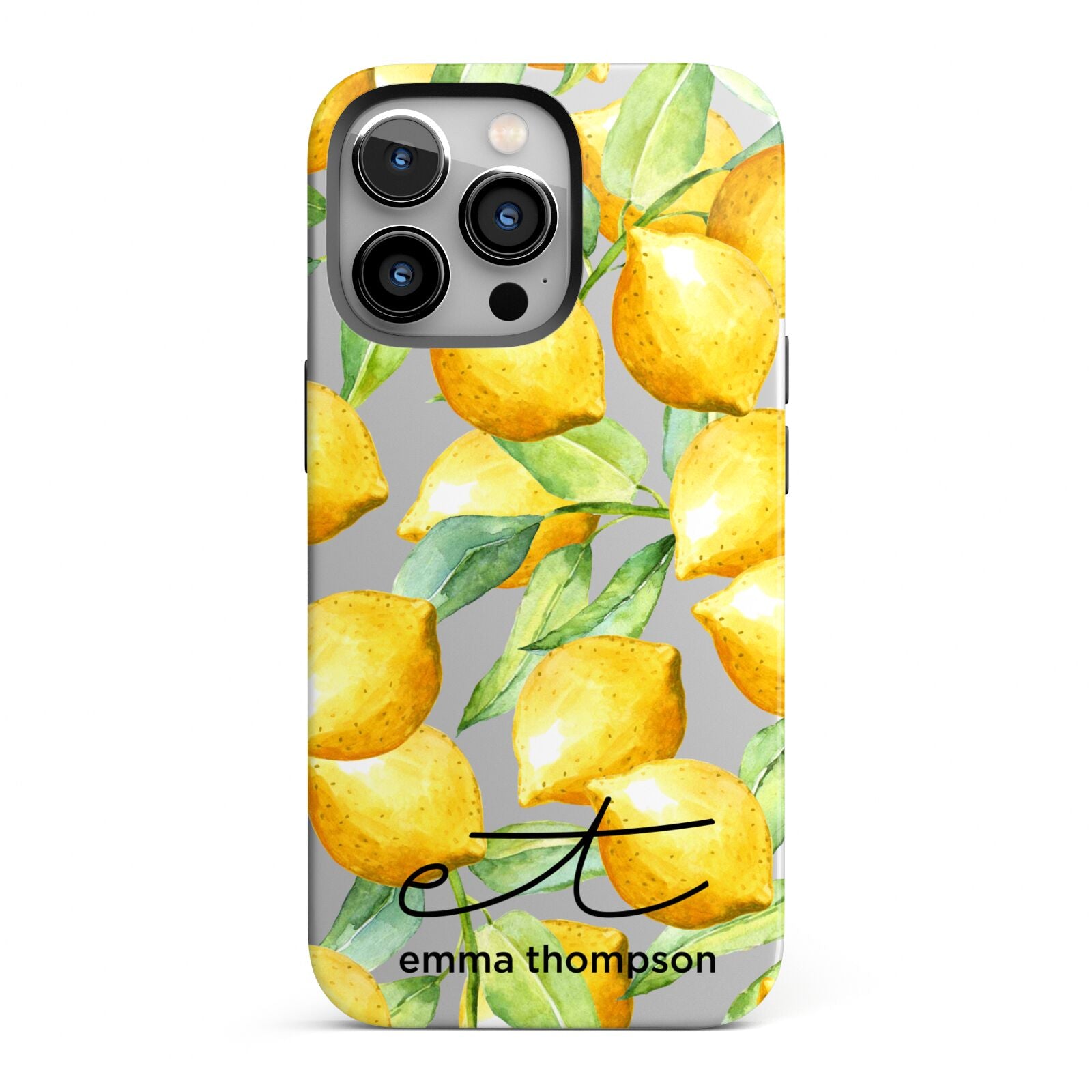 Personalised Lemons of Capri iPhone 13 Pro Full Wrap 3D Tough Case