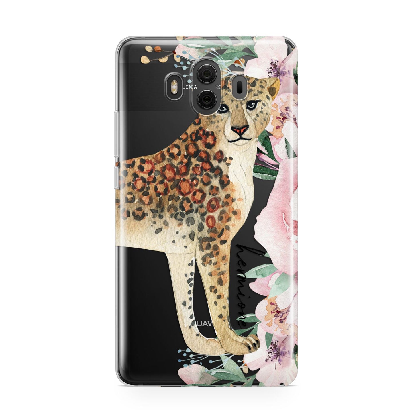 Personalised Leopard Huawei Mate 10 Protective Phone Case