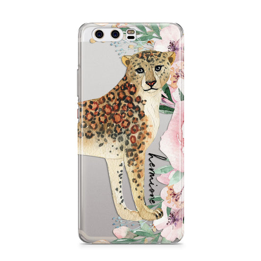 Personalised Leopard Huawei P10 Phone Case