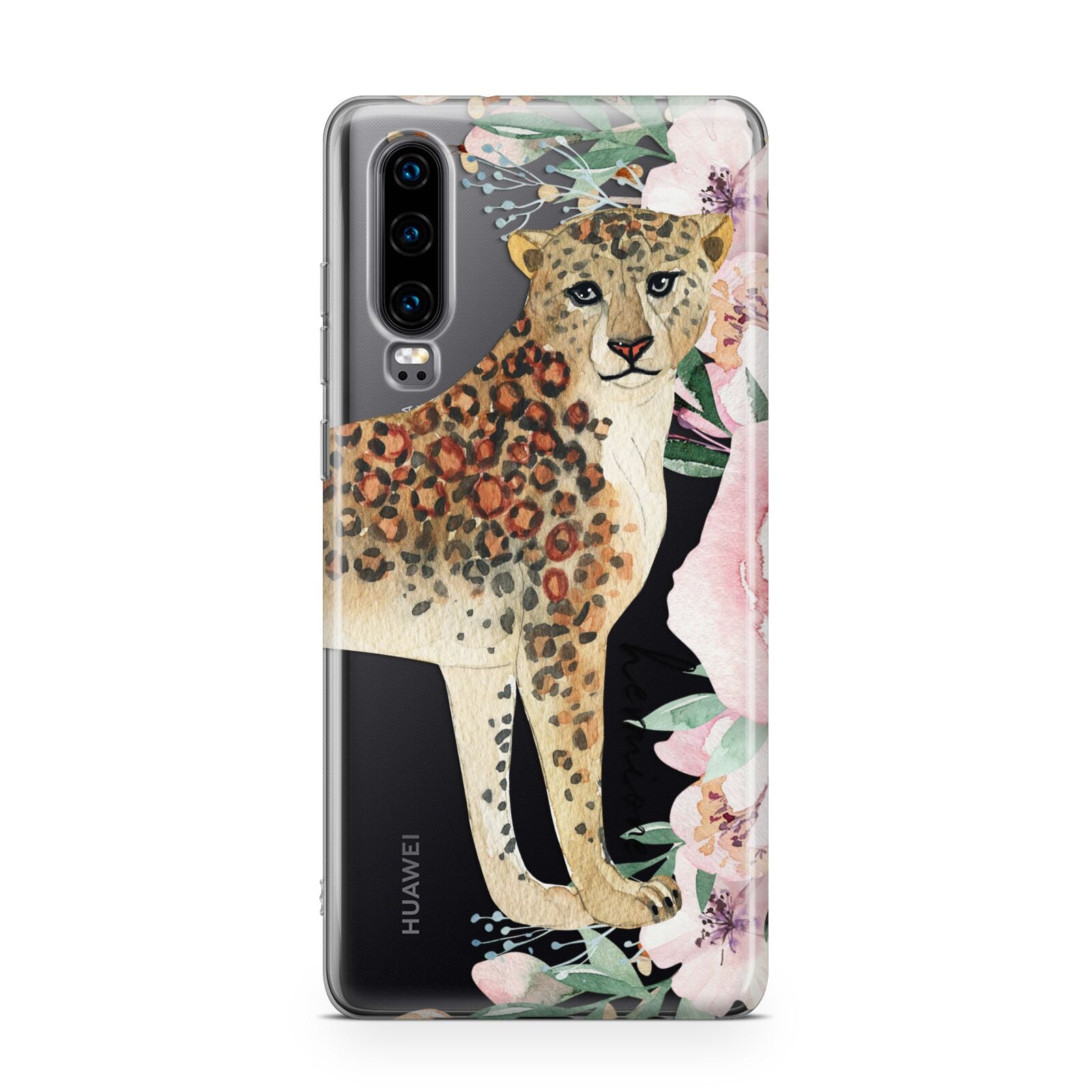 Personalised Leopard Huawei P30 Phone Case