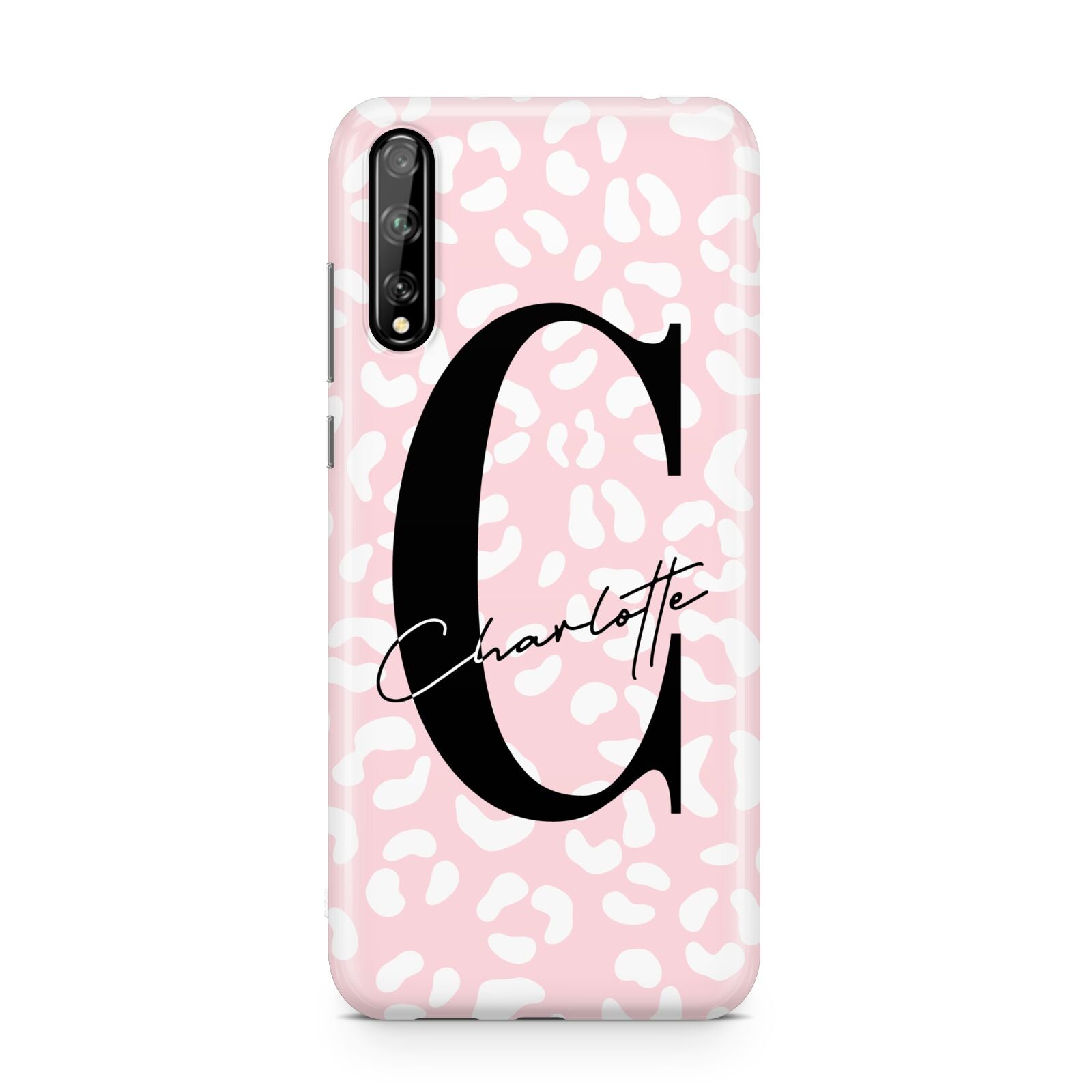 Personalised Leopard Pink White Huawei Enjoy 10s Phone Case