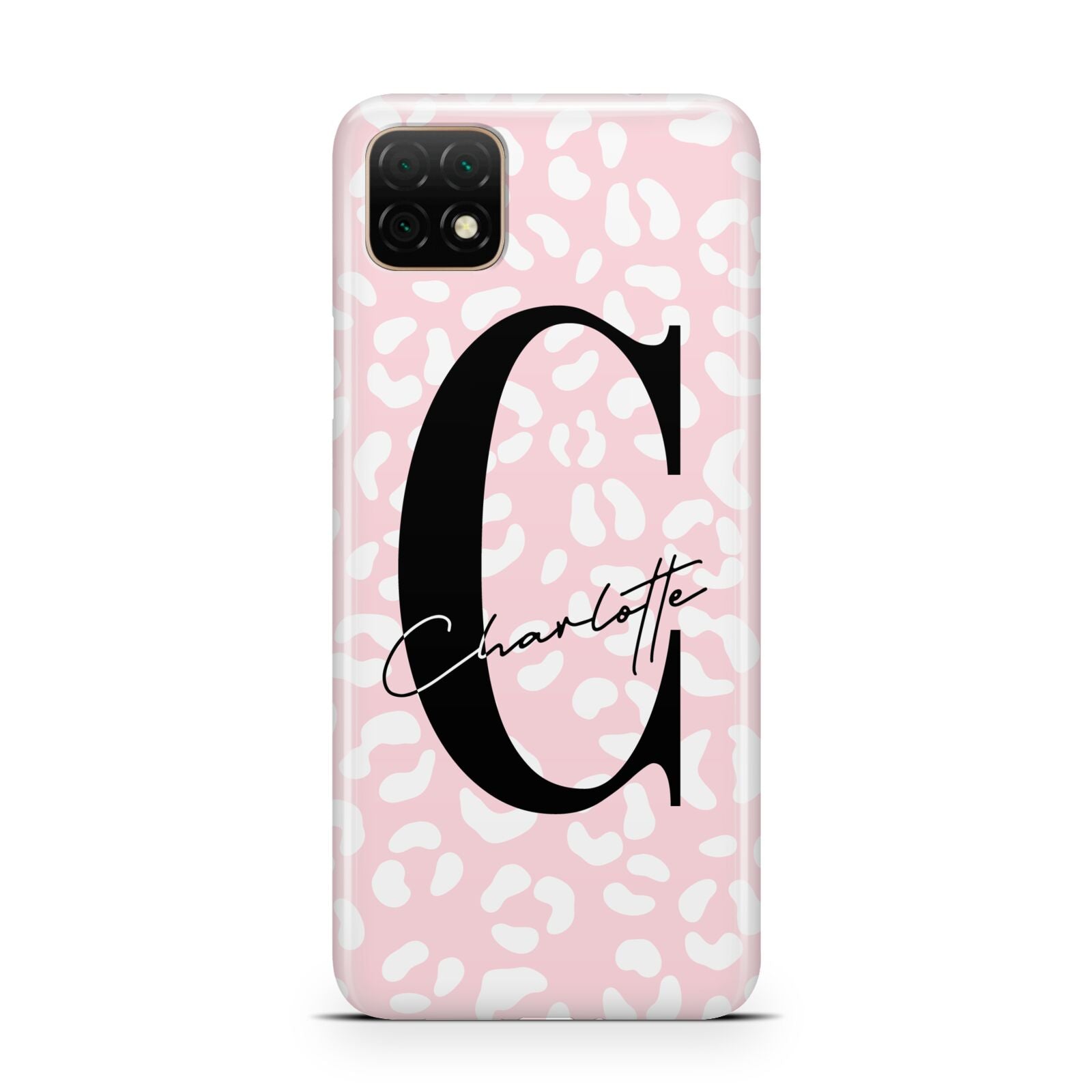 Personalised Leopard Pink White Huawei Enjoy 20 Phone Case