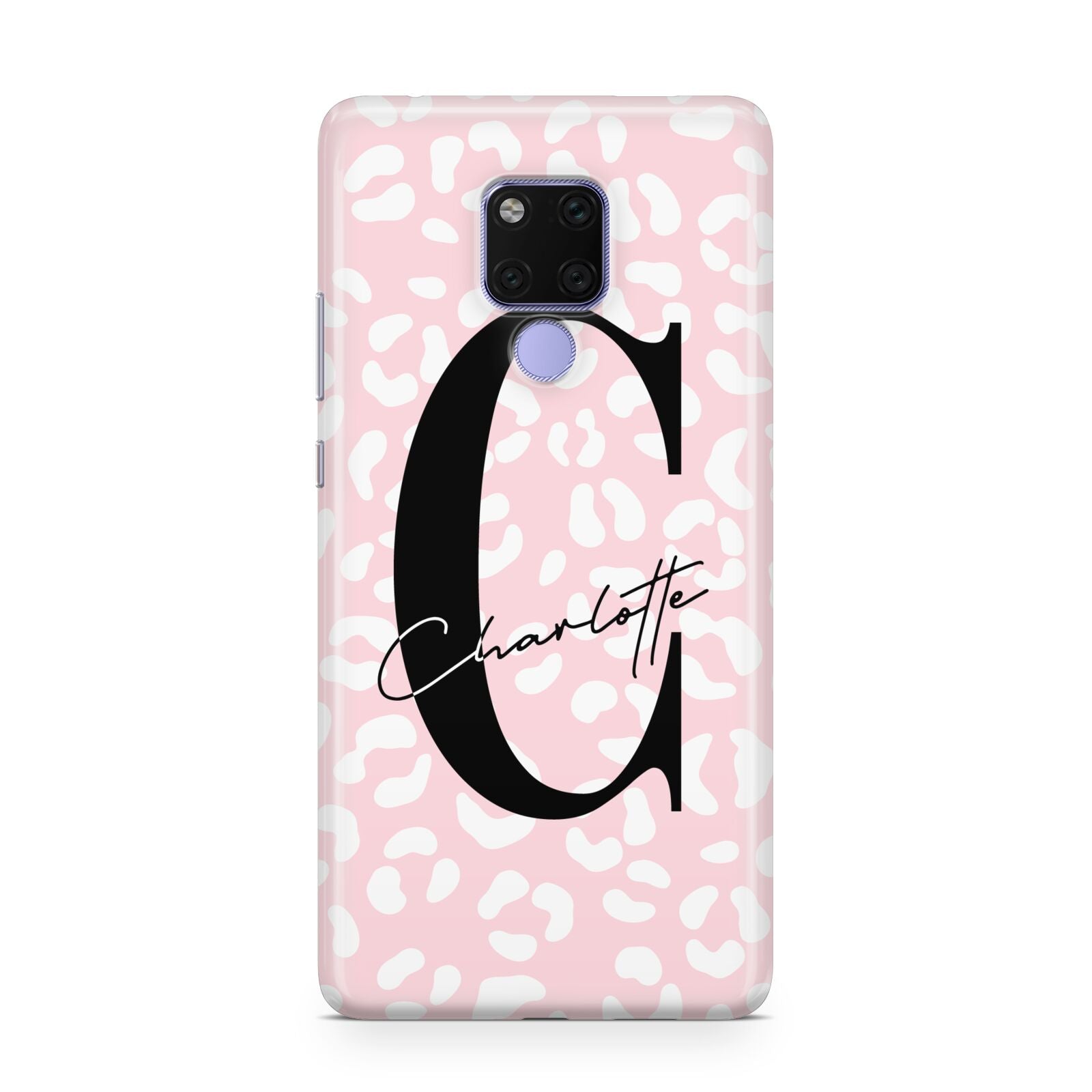 Personalised Leopard Pink White Huawei Mate 20X Phone Case