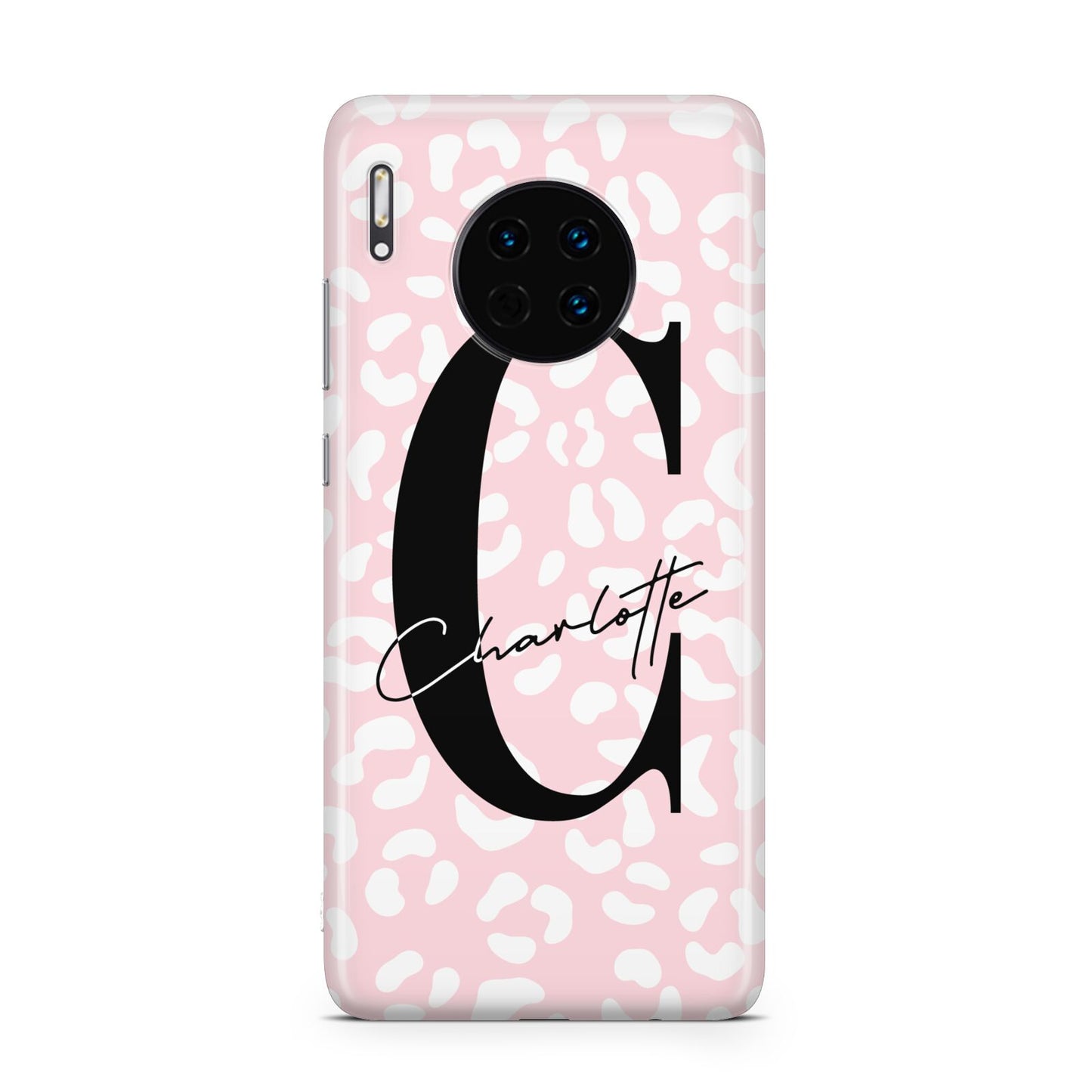 Personalised Leopard Pink White Huawei Mate 30