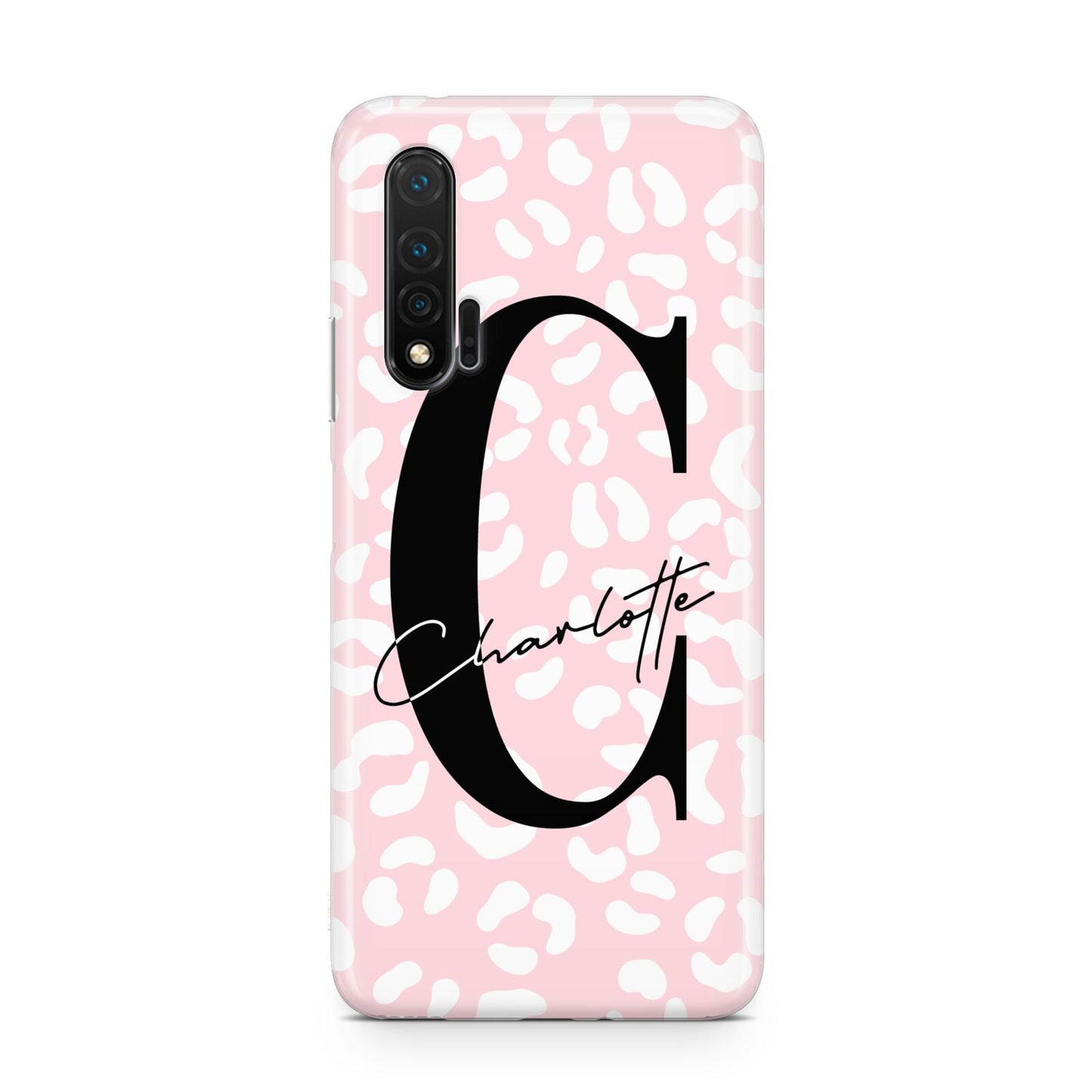 Personalised Leopard Pink White Huawei Nova 6 Phone Case