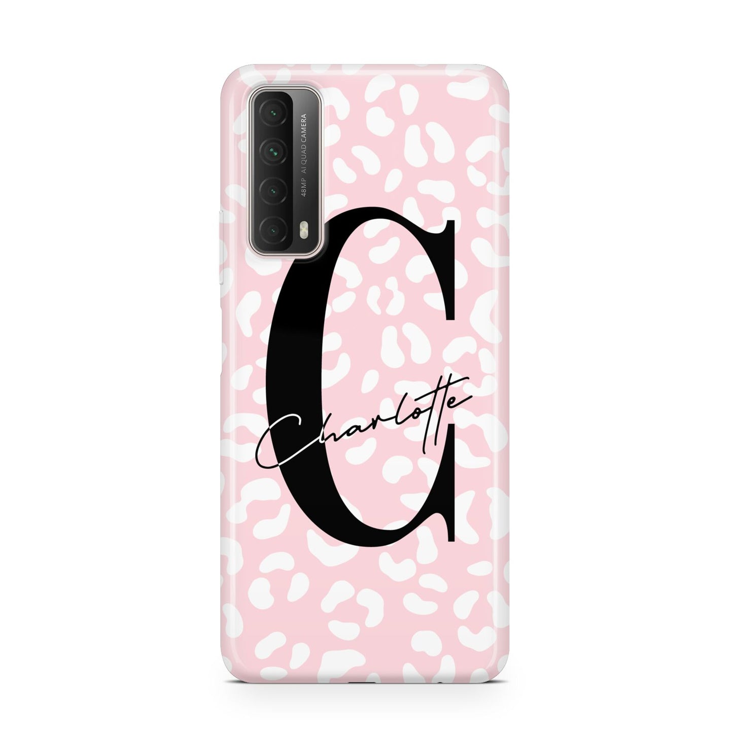 Personalised Leopard Pink White Huawei P Smart 2021