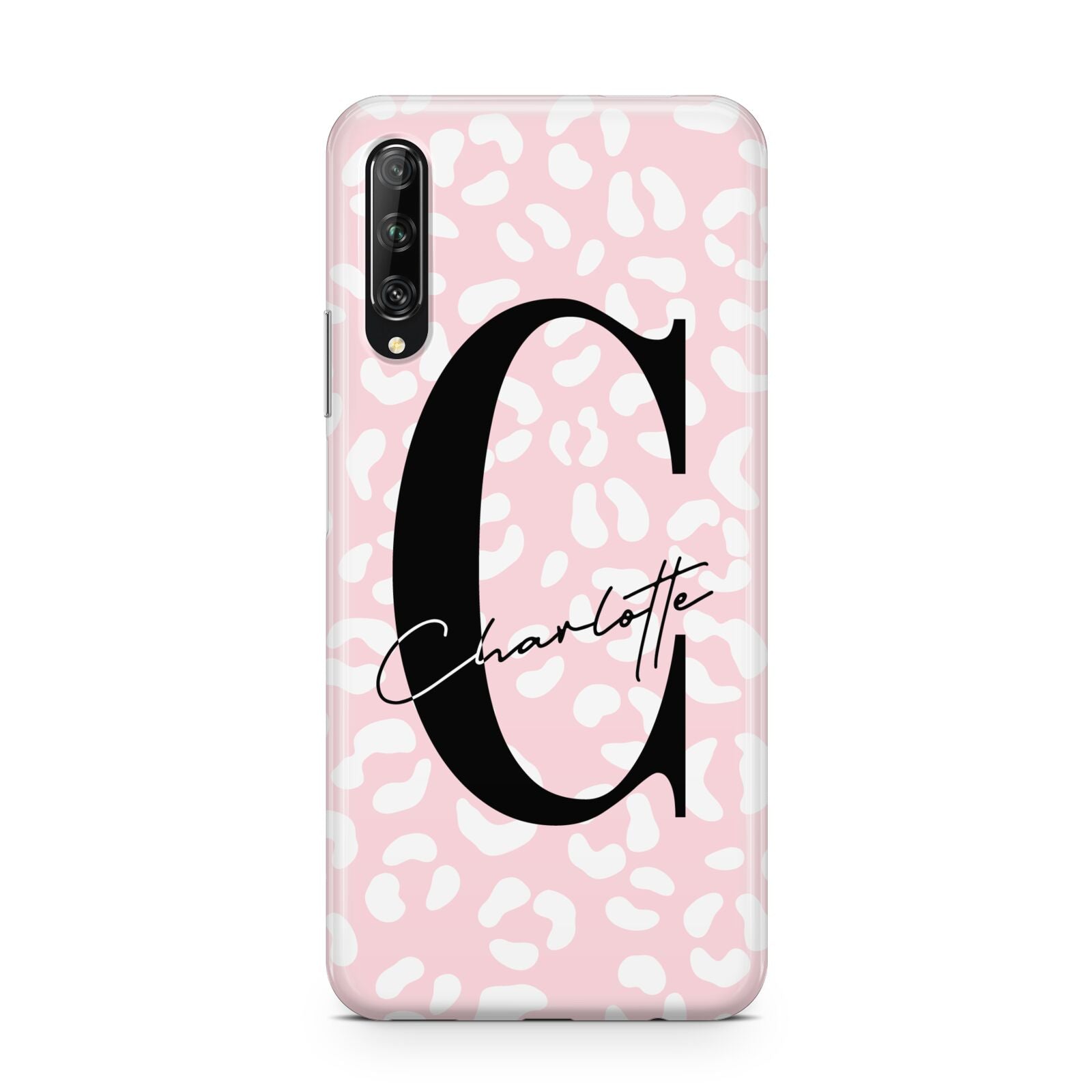 Personalised Leopard Pink White Huawei P Smart Pro 2019