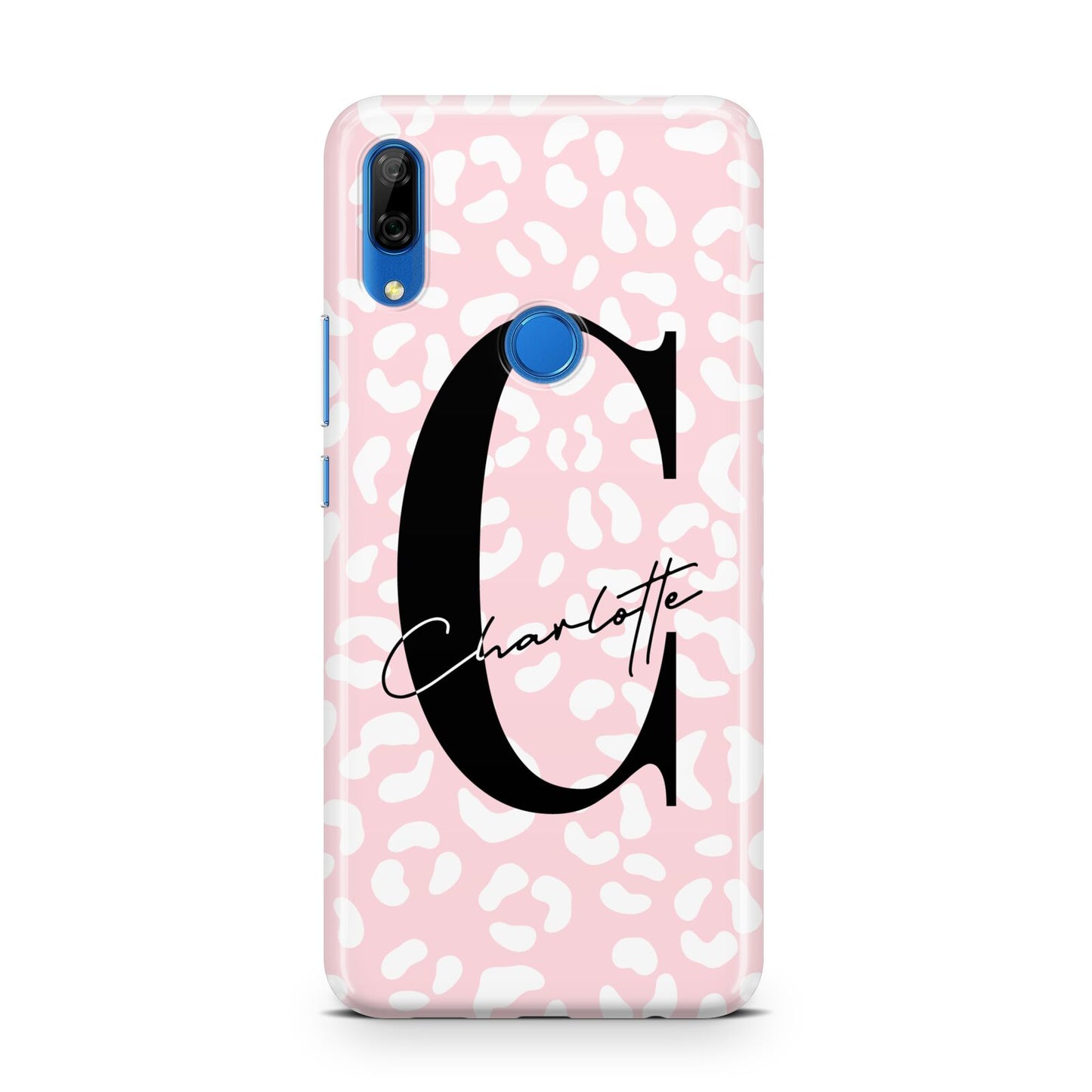 Personalised Leopard Pink White Huawei P Smart Z