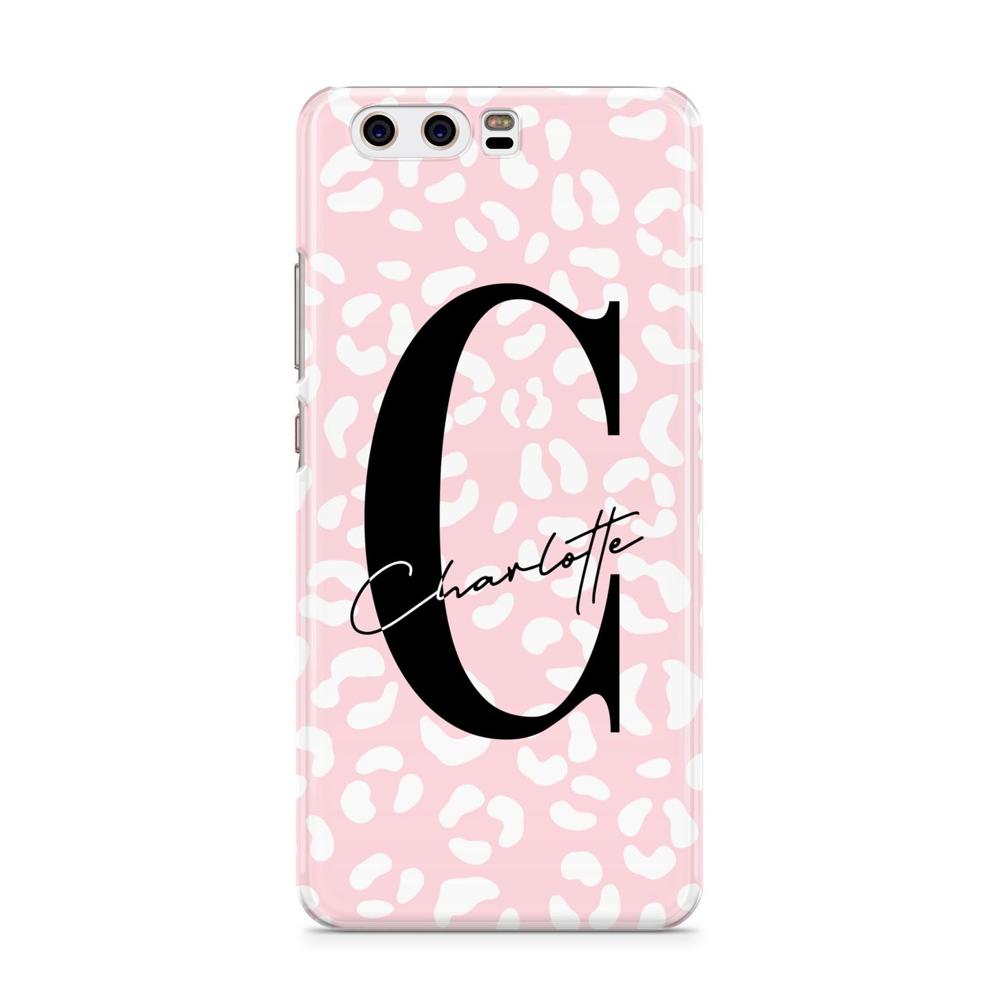 Personalised Leopard Pink White Huawei P10 Phone Case