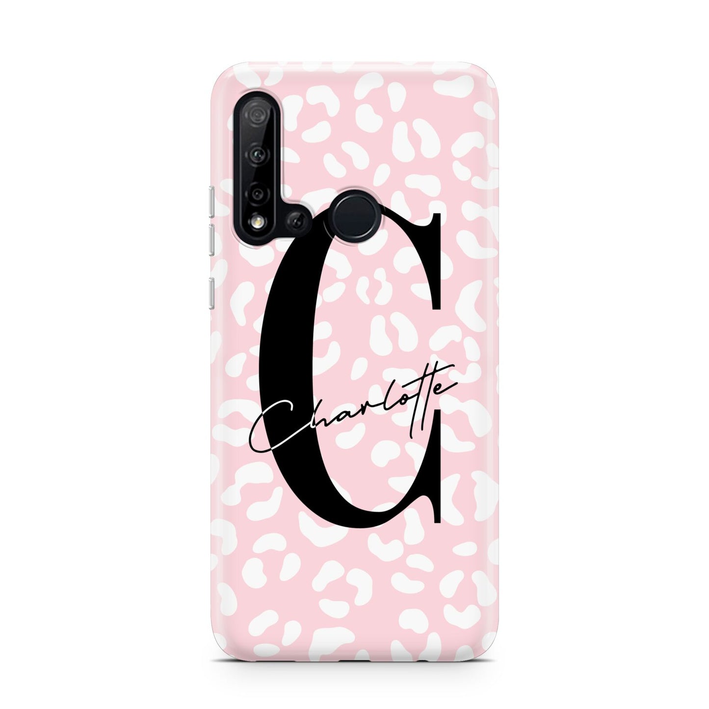 Personalised Leopard Pink White Huawei P20 Lite 5G Phone Case