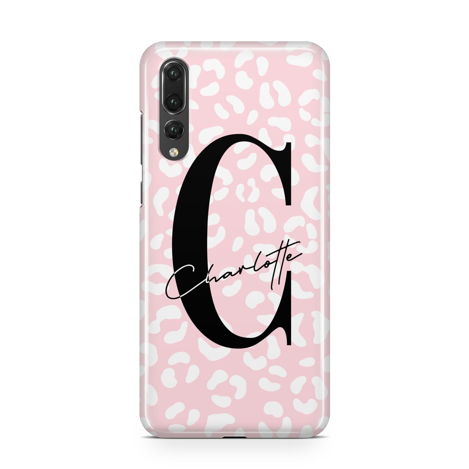 Personalised Leopard Pink White Huawei P20 Pro Phone Case