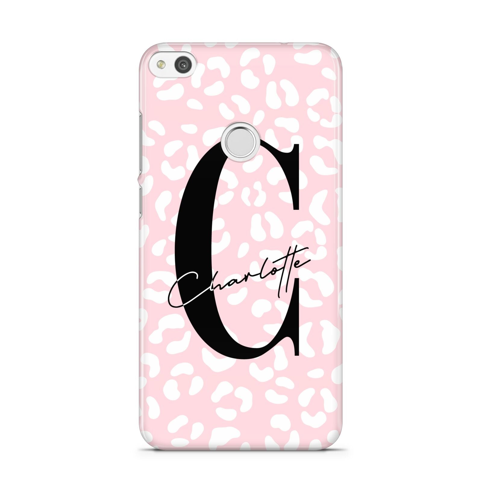 Personalised Leopard Pink White Huawei P8 Lite Case