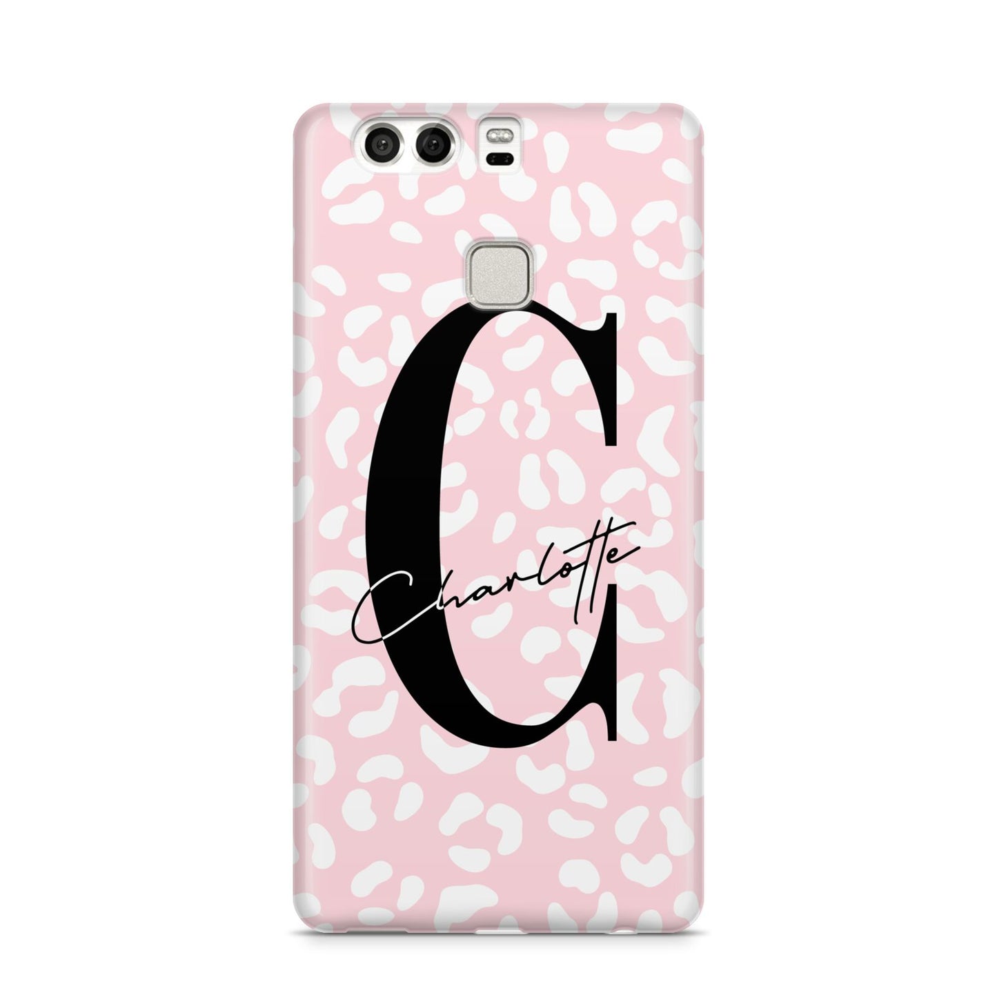 Personalised Leopard Pink White Huawei P9 Case