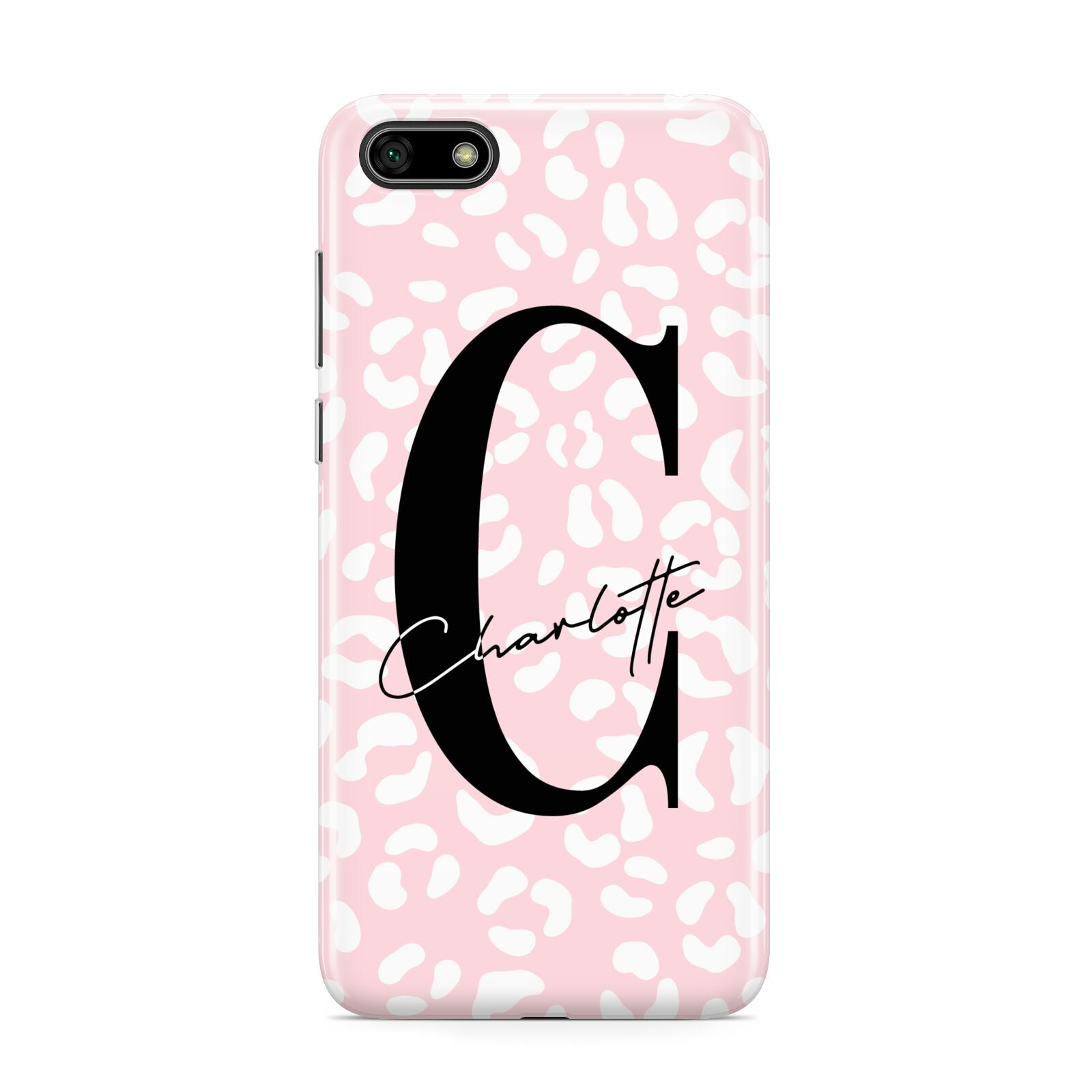 Personalised Leopard Pink White Huawei Y5 Prime 2018 Phone Case