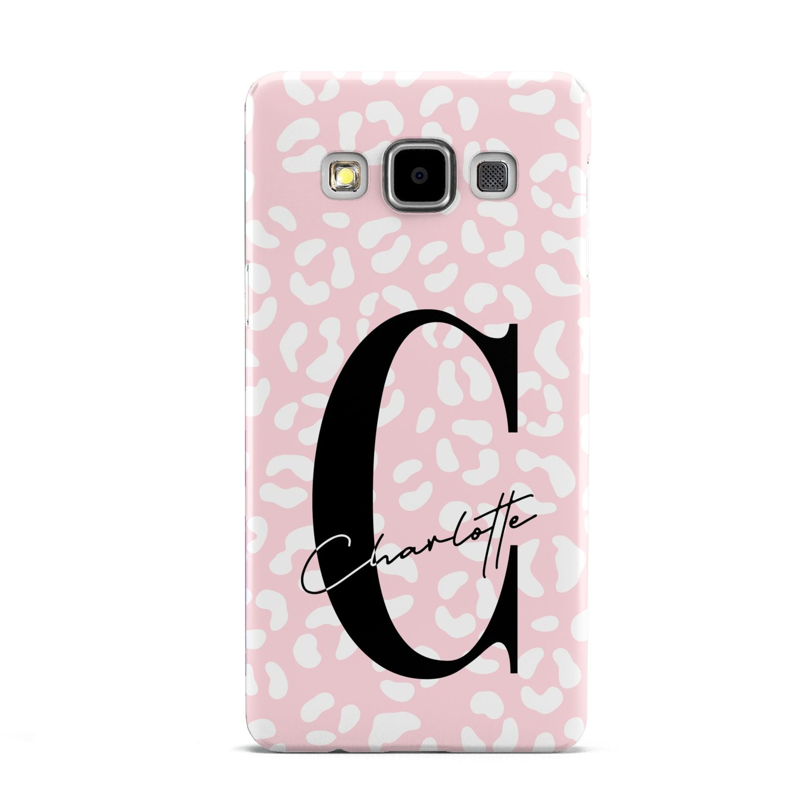 Personalised Leopard Pink White Samsung Galaxy A5 Case