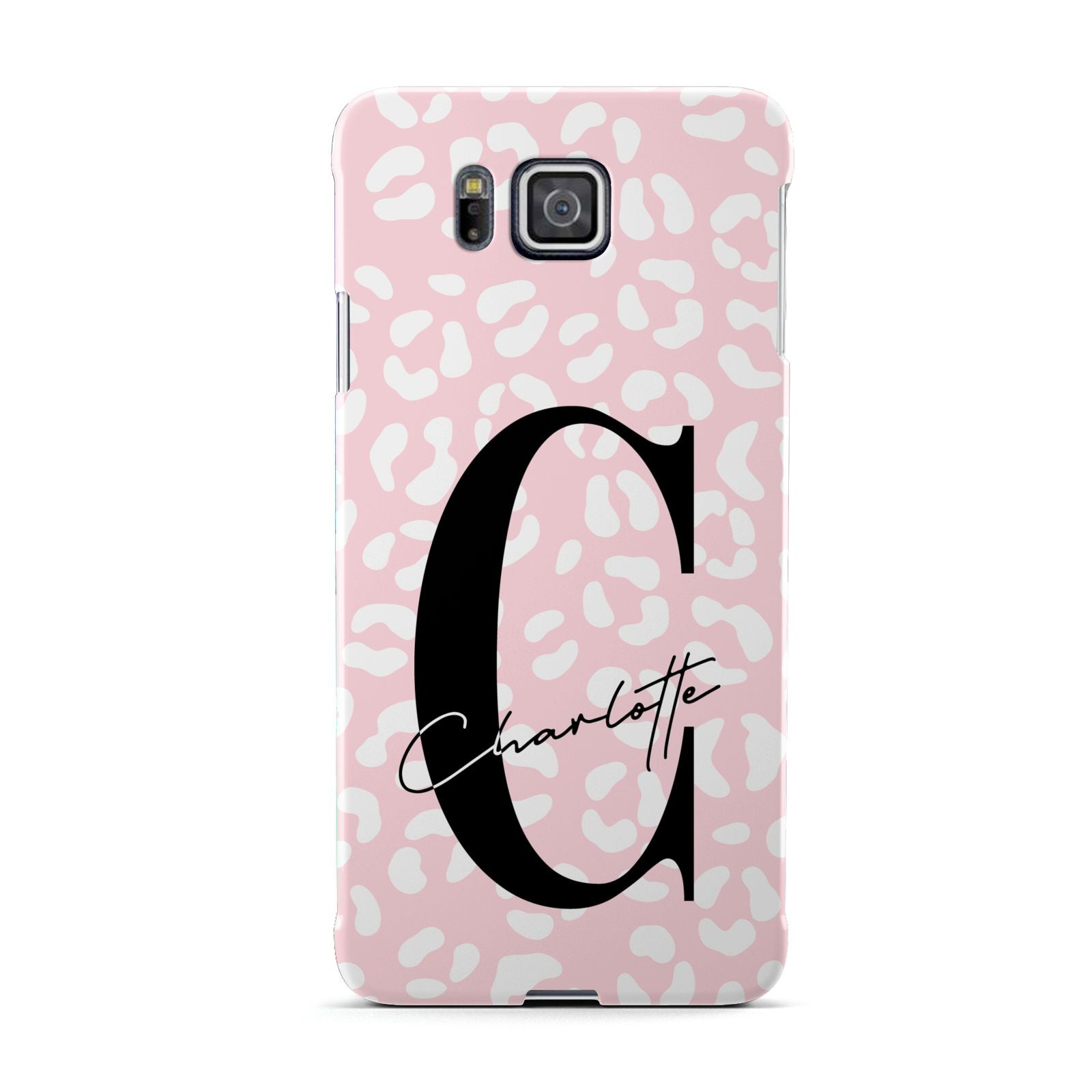 Personalised Leopard Pink White Samsung Galaxy Alpha Case