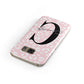 Personalised Leopard Pink White Samsung Galaxy Case Front Close Up