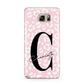 Personalised Leopard Pink White Samsung Galaxy Note 5 Case