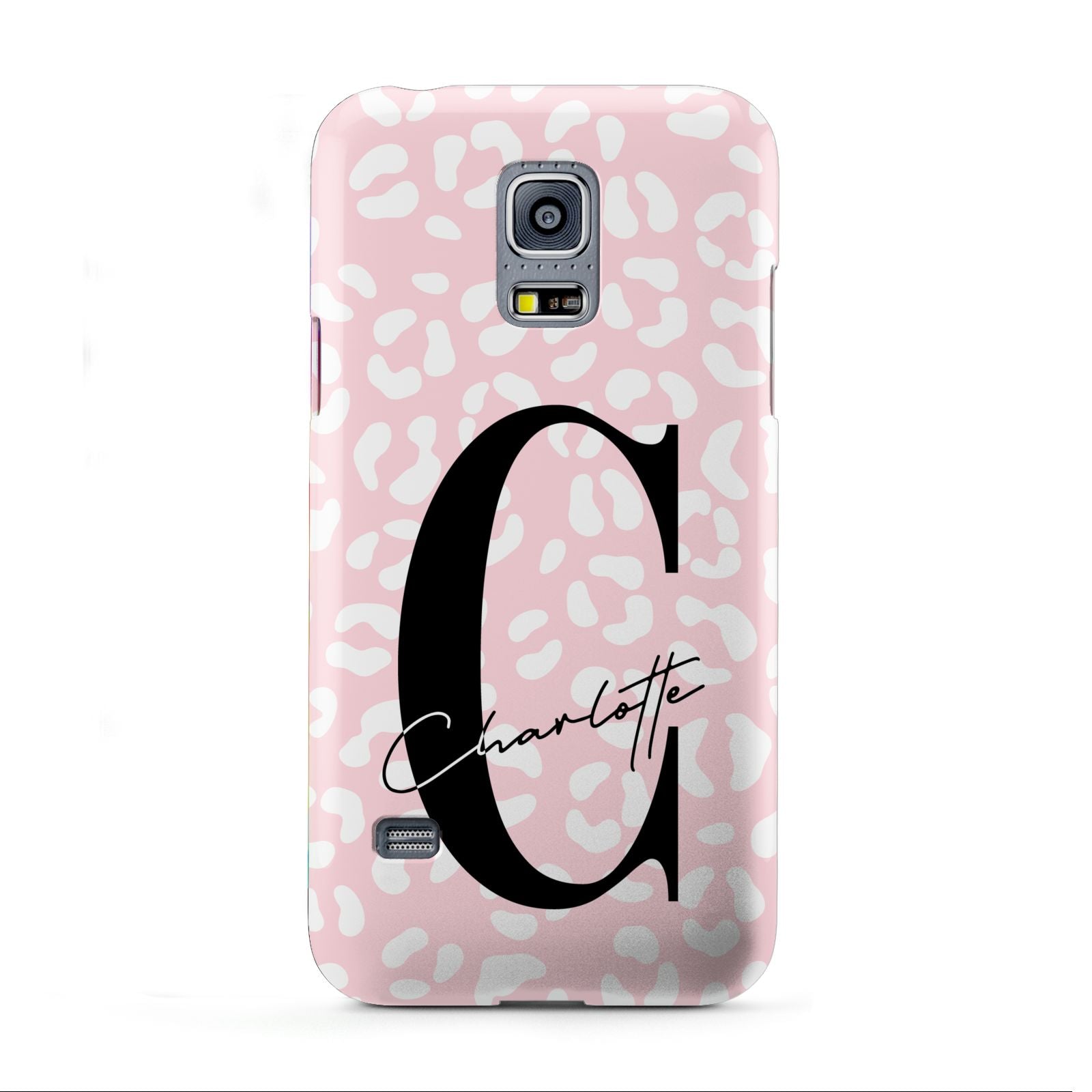 Personalised Leopard Pink White Samsung Galaxy S5 Mini Case