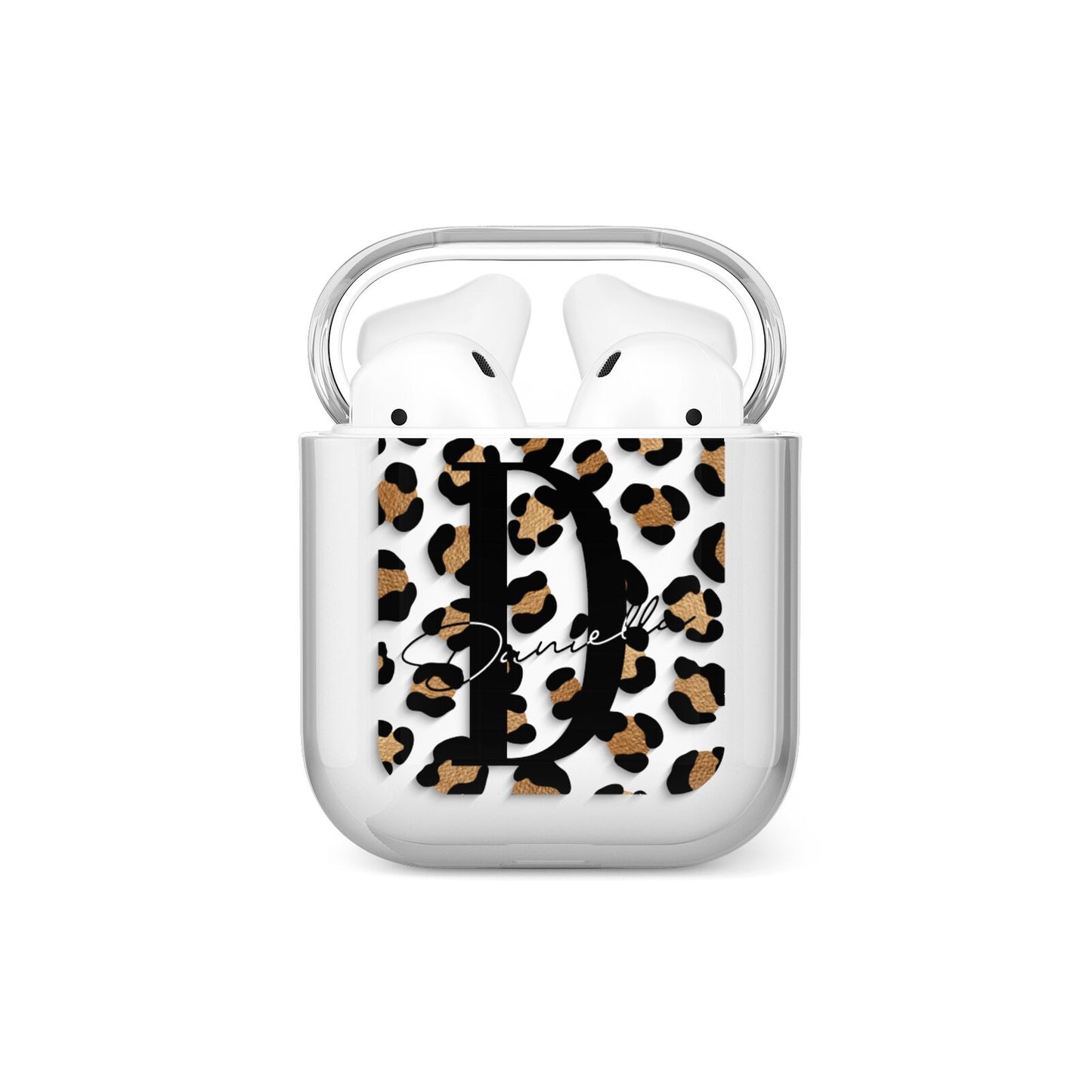 Personalised Leopard Print AirPods Case