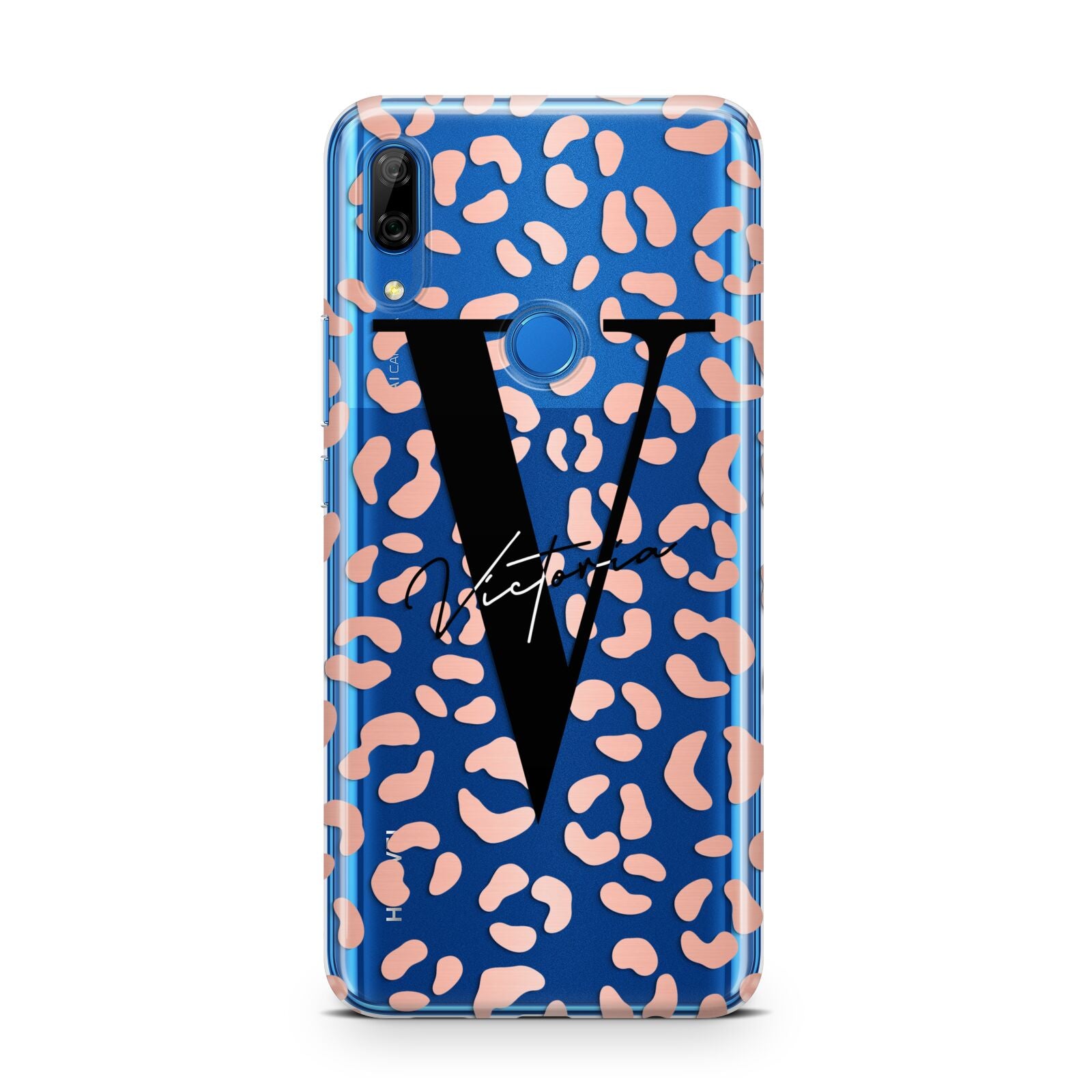 Personalised Leopard Print Clear Copper Huawei P Smart Z