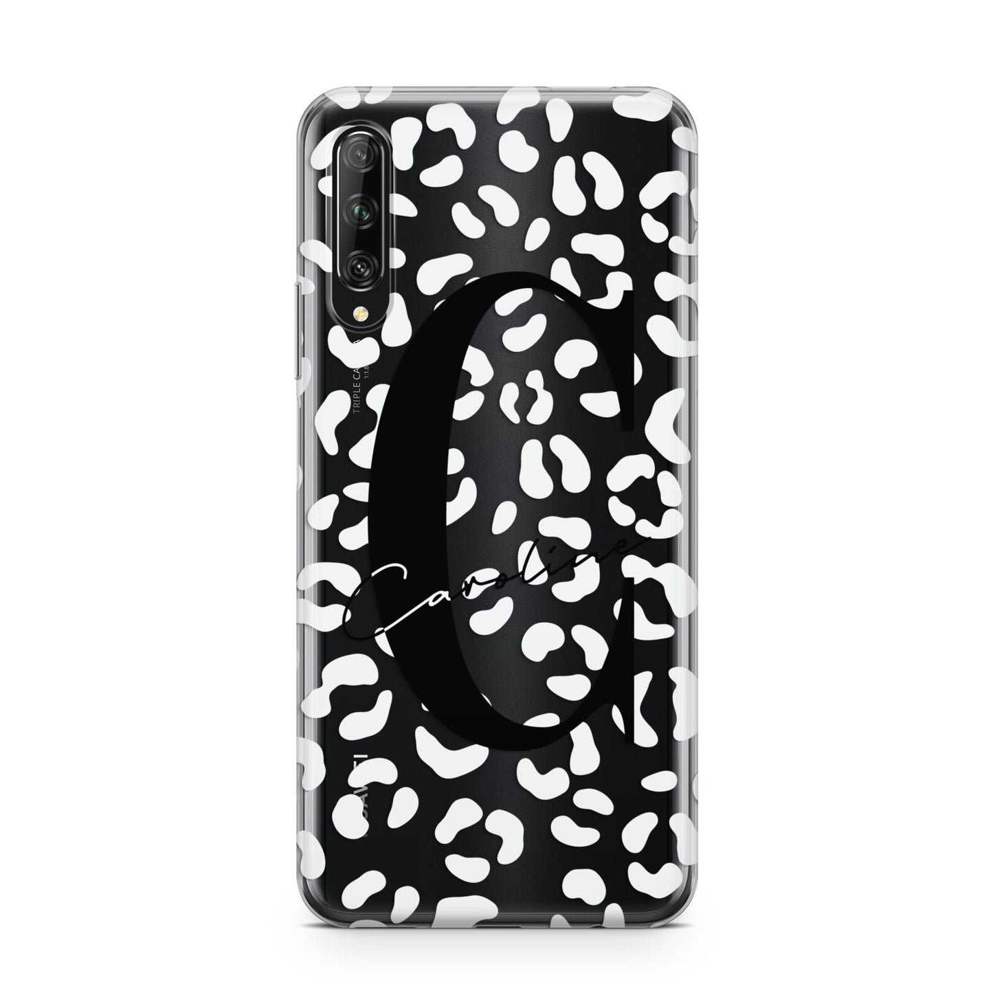 Personalised Leopard Print Clear Huawei P Smart Pro 2019