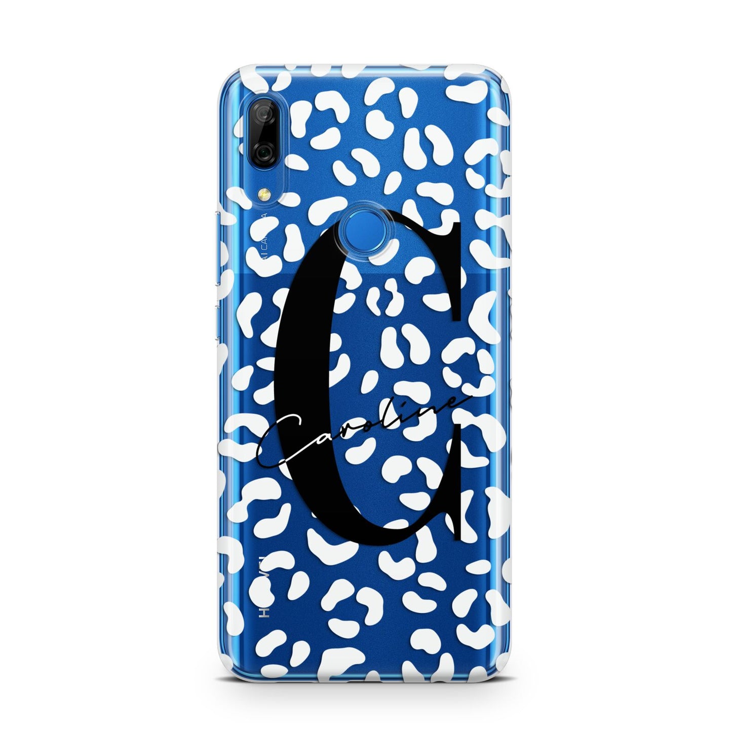 Personalised Leopard Print Clear Huawei P Smart Z