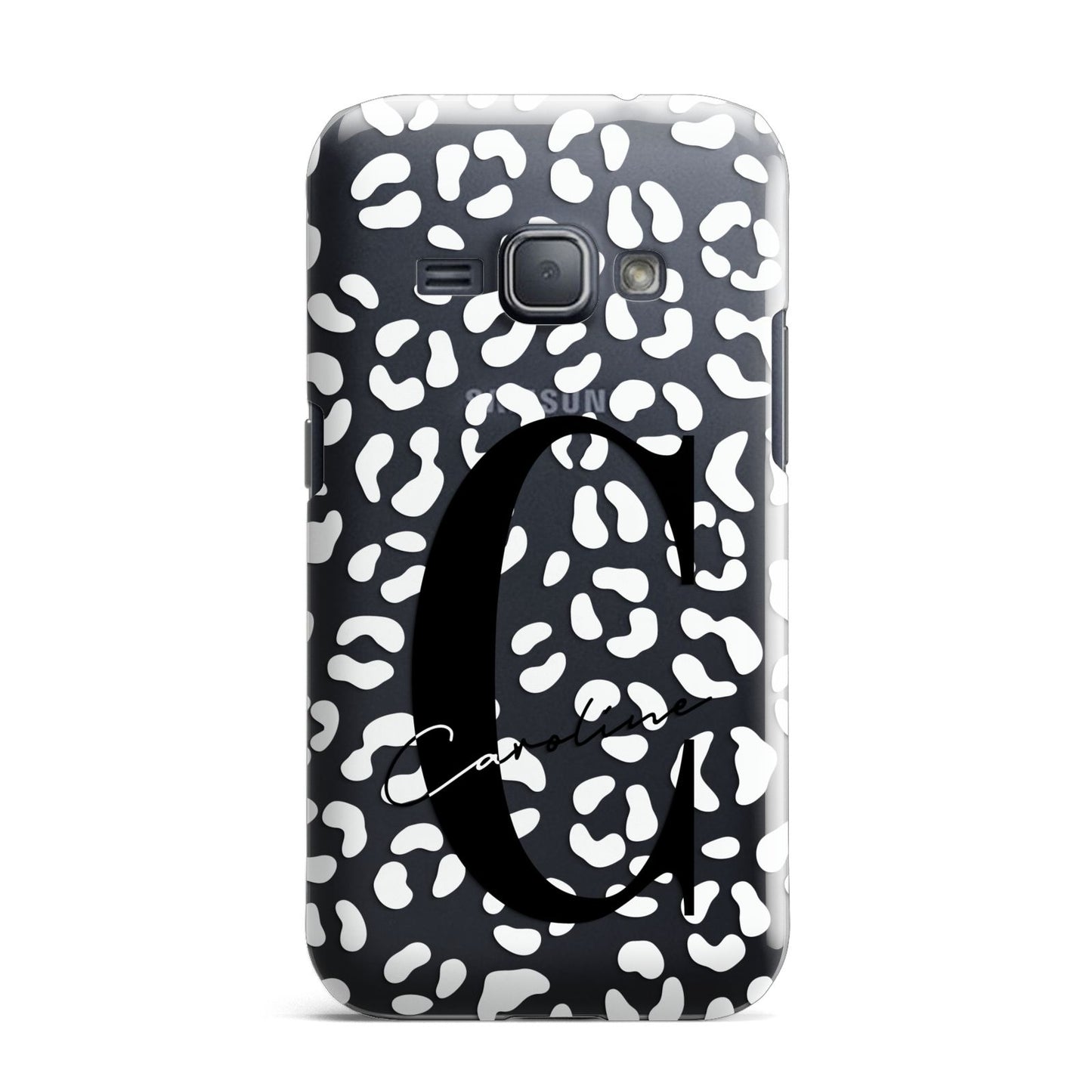 Personalised Leopard Print Clear Samsung Galaxy J1 2016 Case