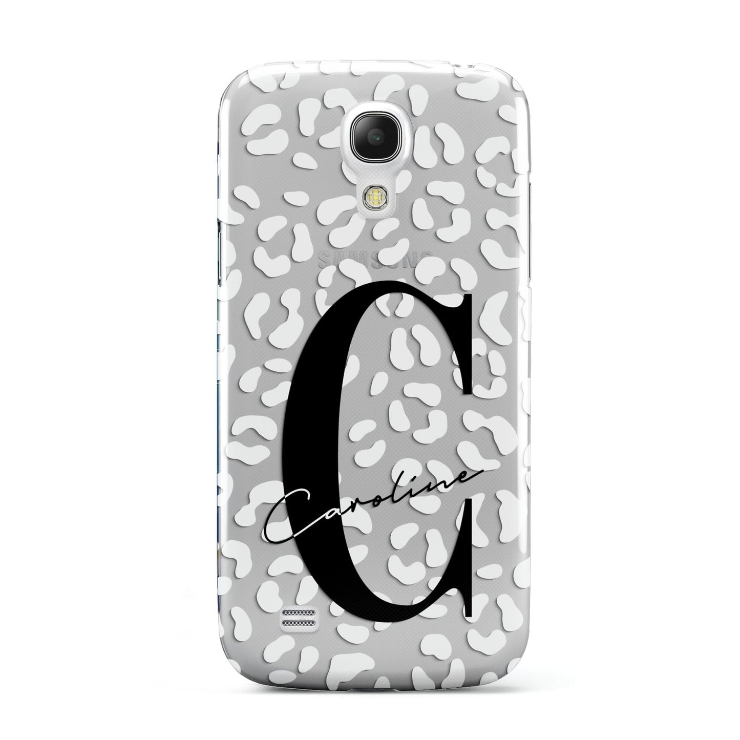 Personalised Leopard Print Clear Samsung Galaxy S4 Mini Case