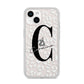 Personalised Leopard Print Clear iPhone 14 Clear Tough Case Starlight