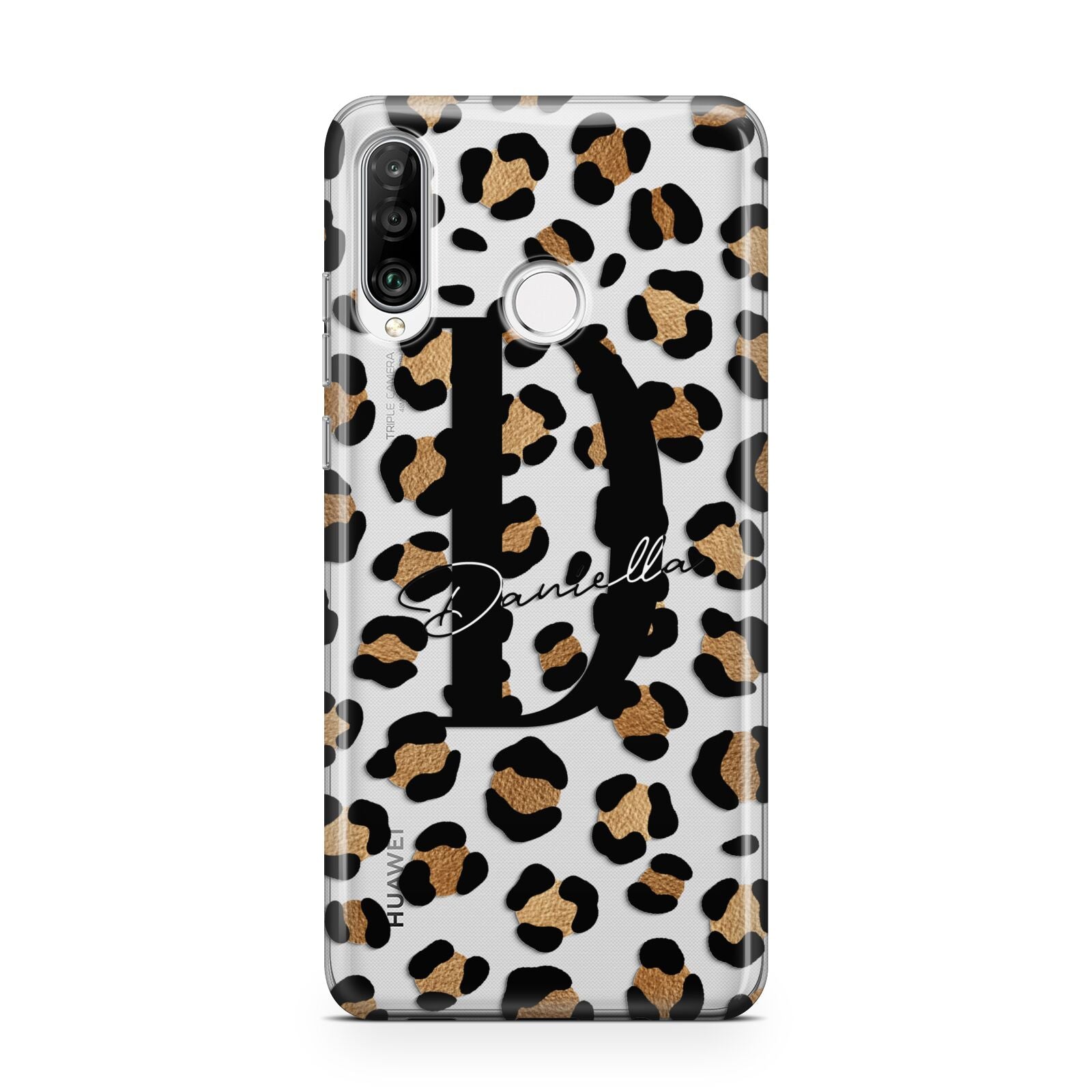 Personalised Leopard Print Huawei P30 Lite Phone Case