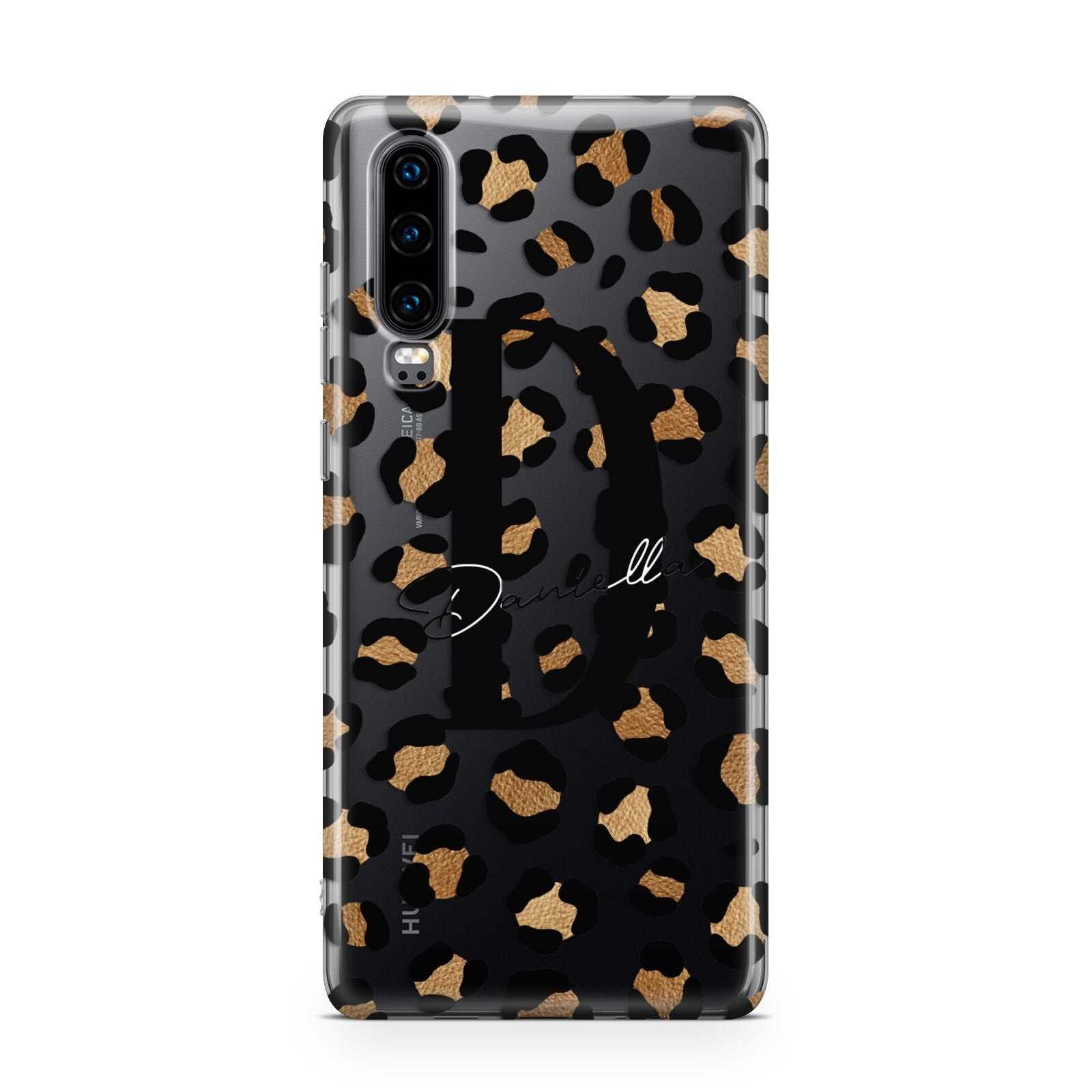 Personalised Leopard Print Huawei P30 Phone Case