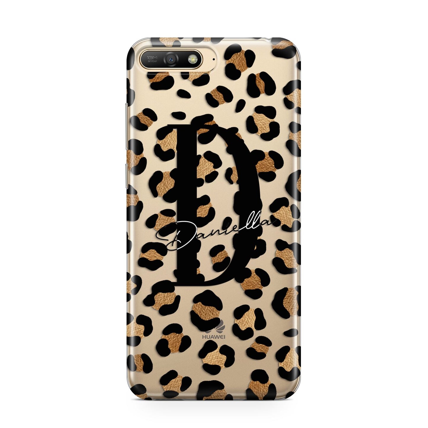 Personalised Leopard Print Huawei Y6 2018