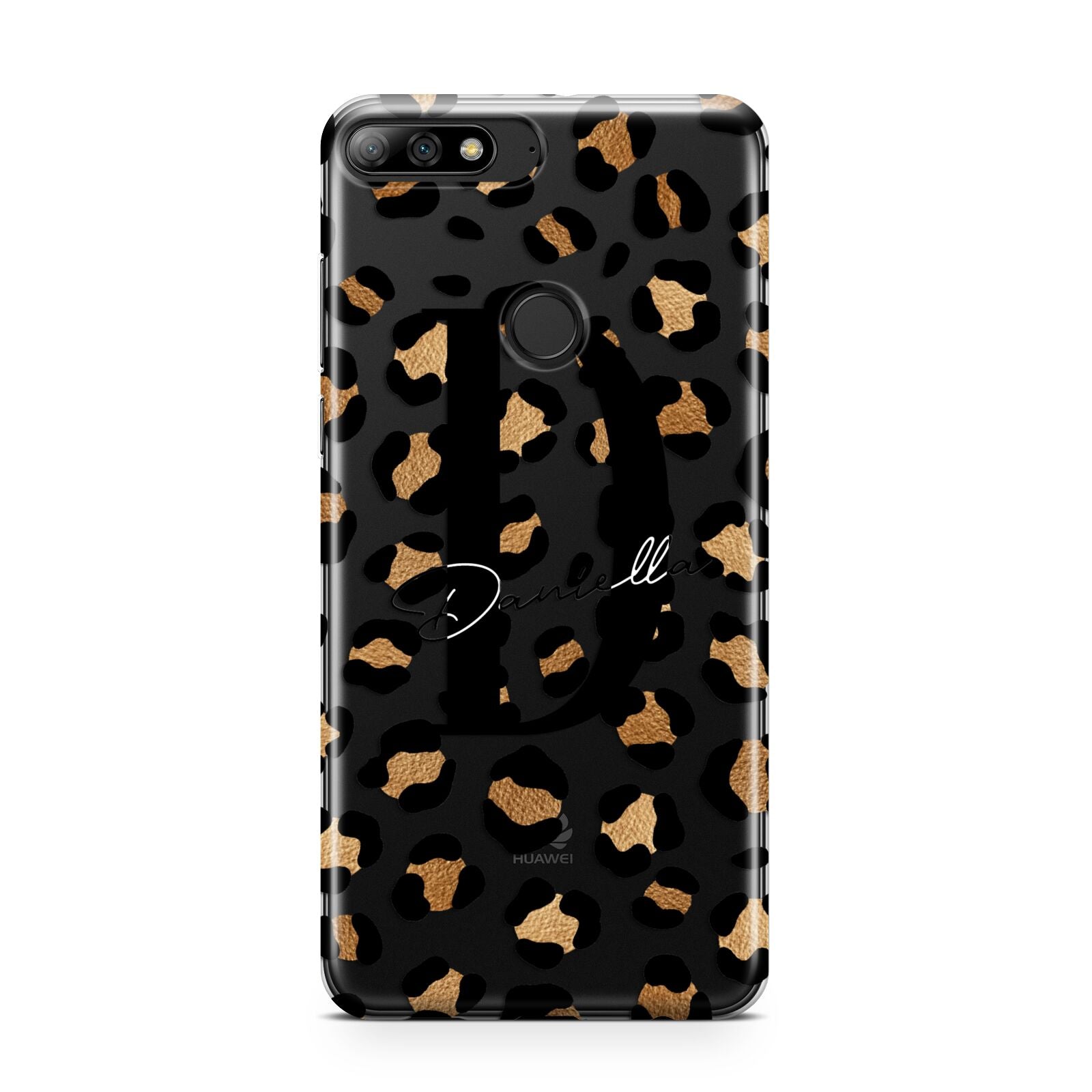 Personalised Leopard Print Huawei Y7 2018