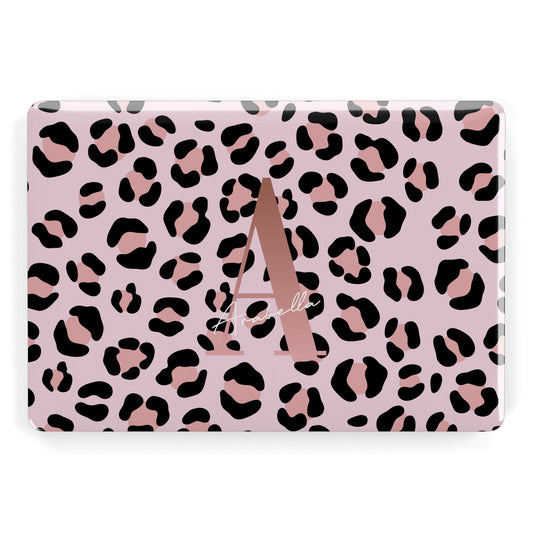 Personalised Leopard Print Initial Apple MacBook Case