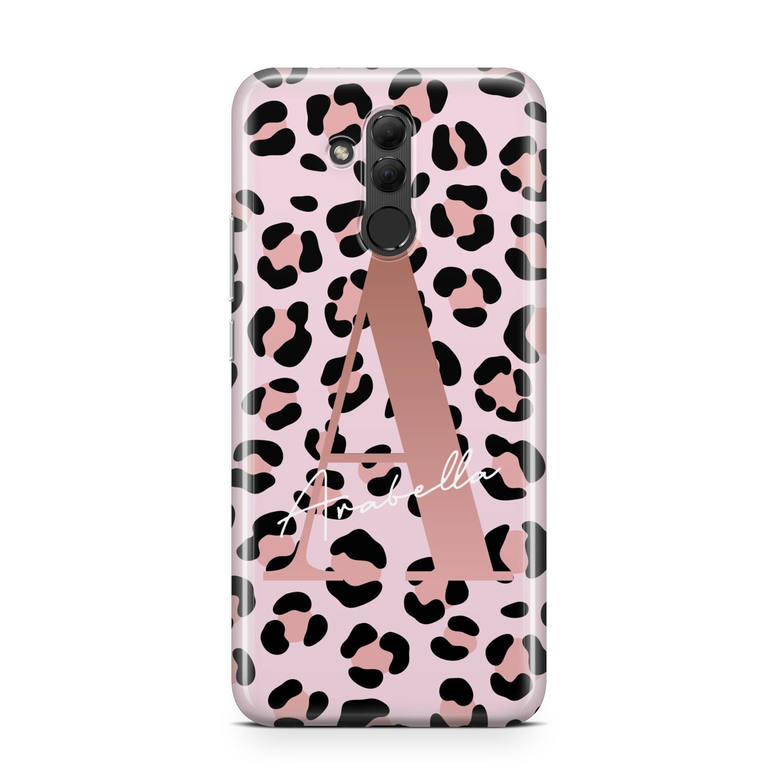 Personalised Leopard Print Initial Huawei Mate 20 Lite