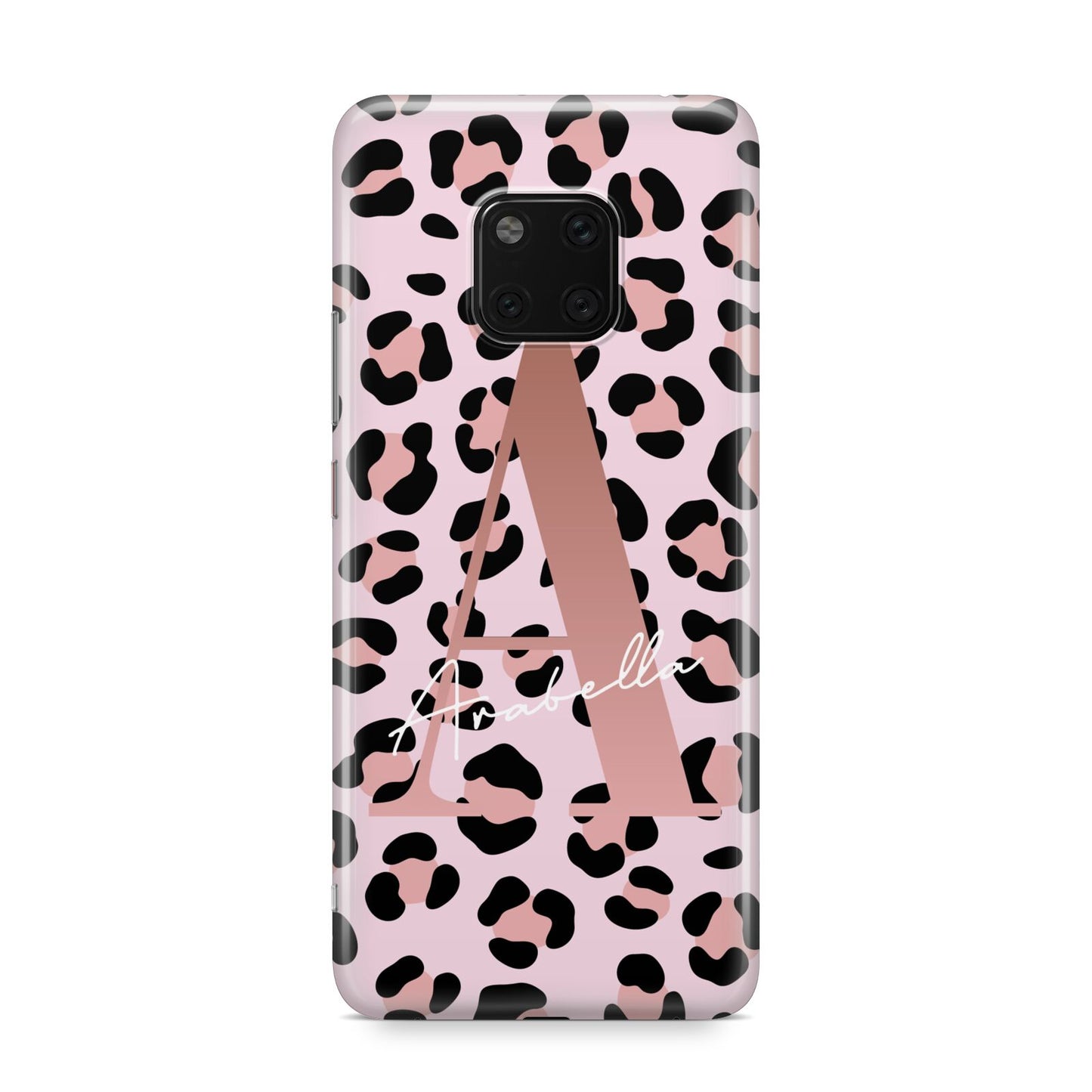 Personalised Leopard Print Initial Huawei Mate 20 Pro Phone Case