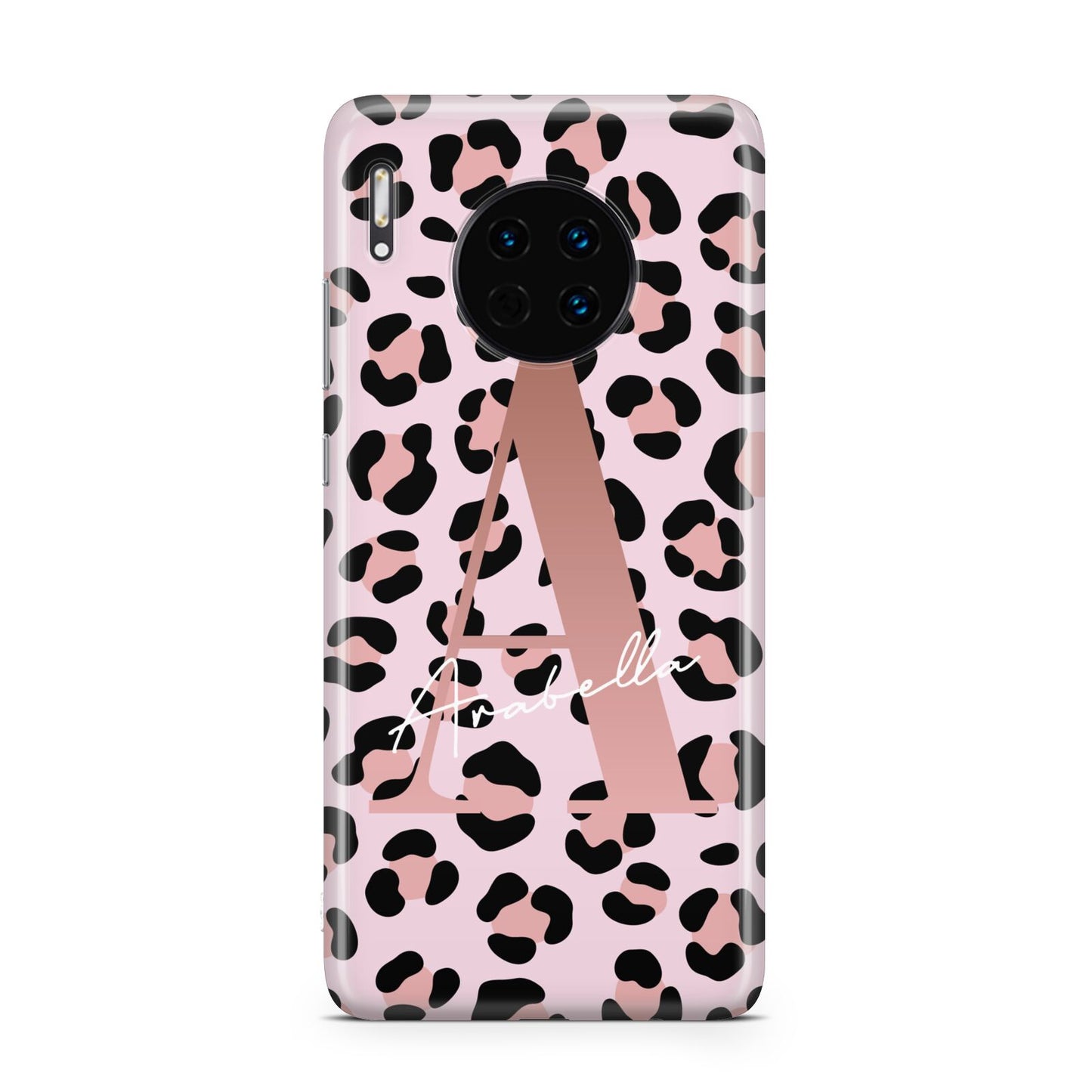 Personalised Leopard Print Initial Huawei Mate 30