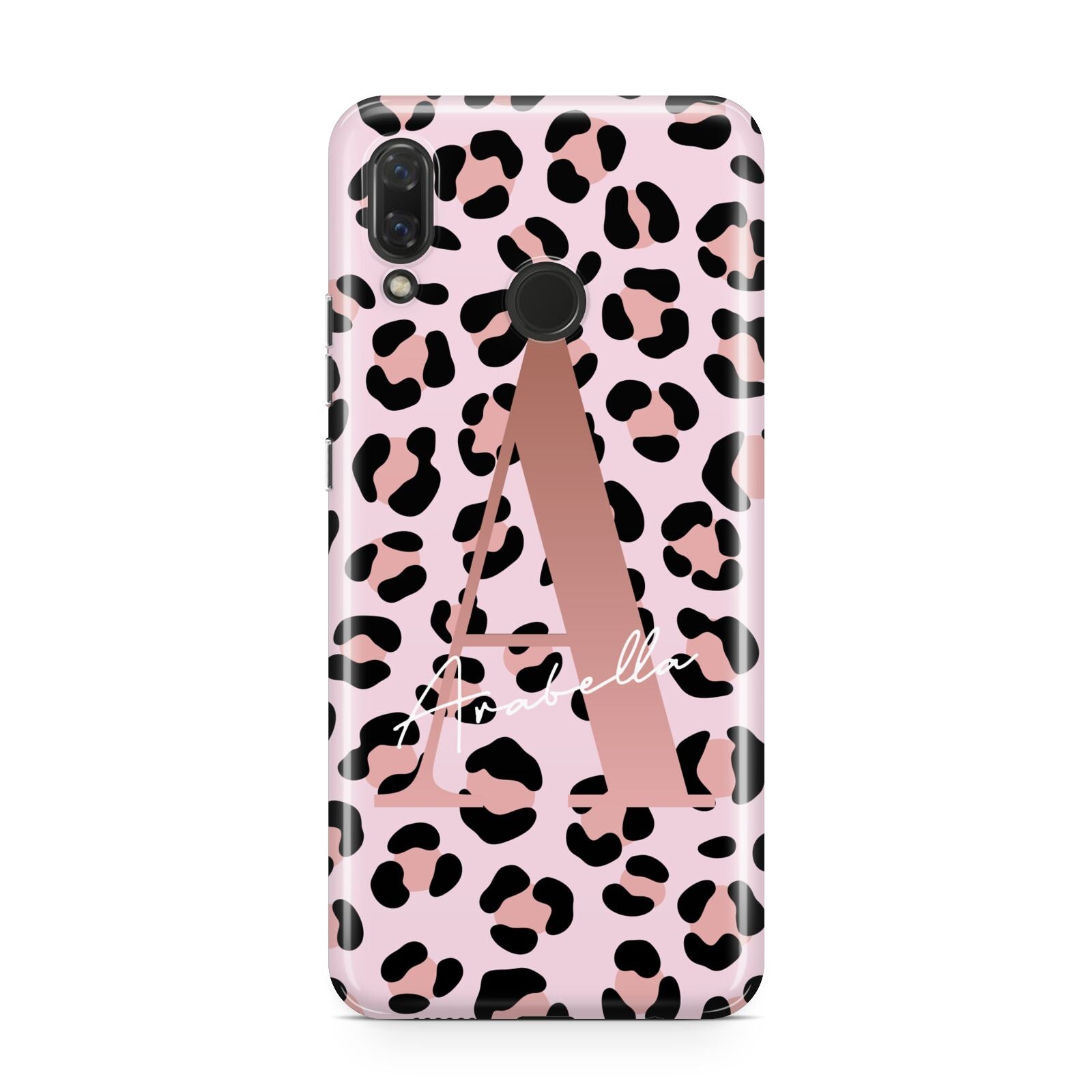 Personalised Leopard Print Initial Huawei Nova 3 Phone Case