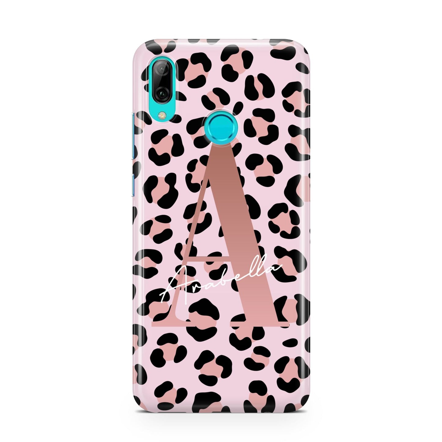 Personalised Leopard Print Initial Huawei P Smart 2019 Case