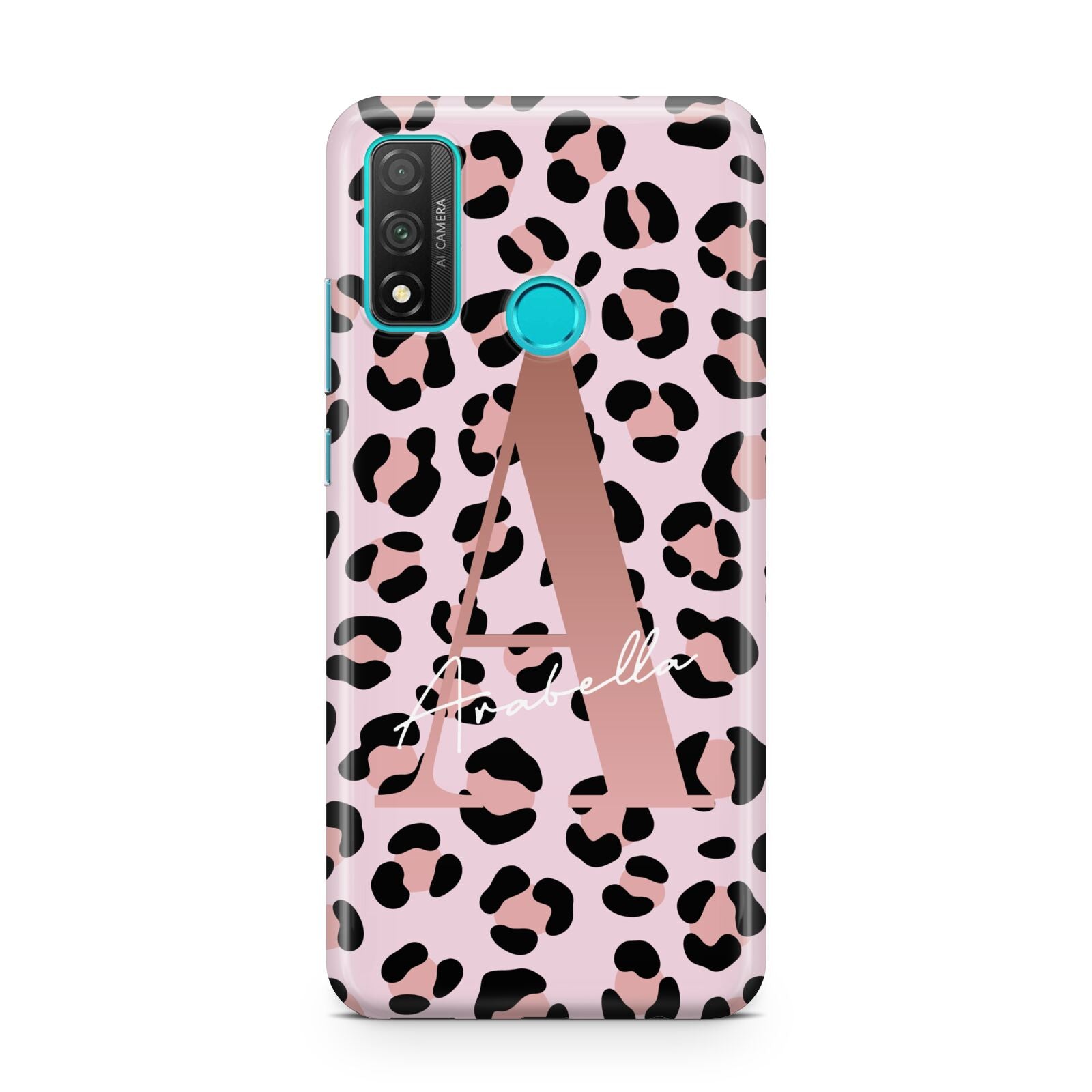 Personalised Leopard Print Initial Huawei P Smart 2020