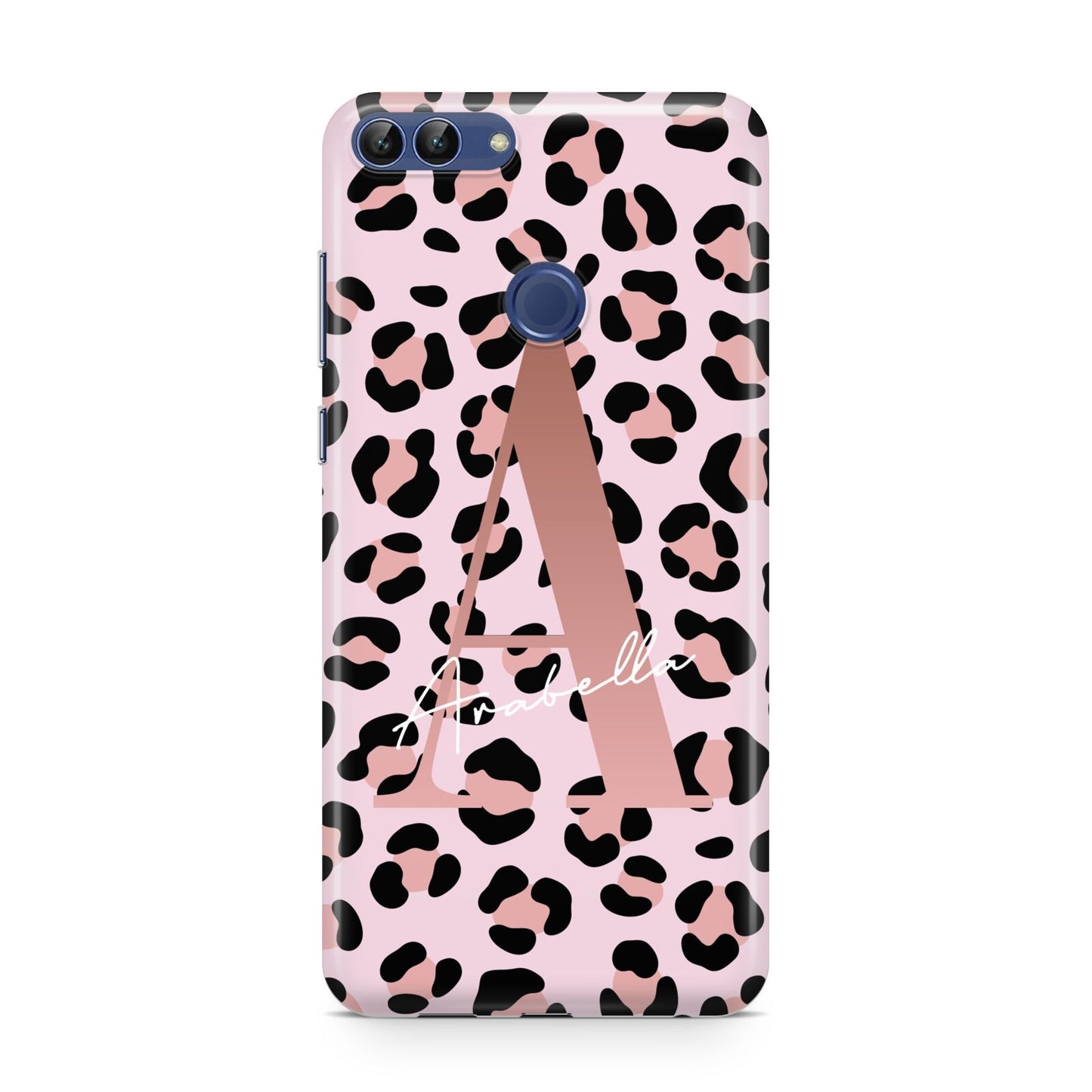 Personalised Leopard Print Initial Huawei P Smart Case