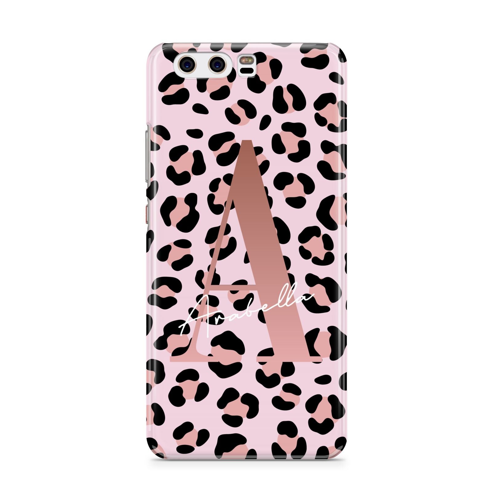 Personalised Leopard Print Initial Huawei P10 Phone Case