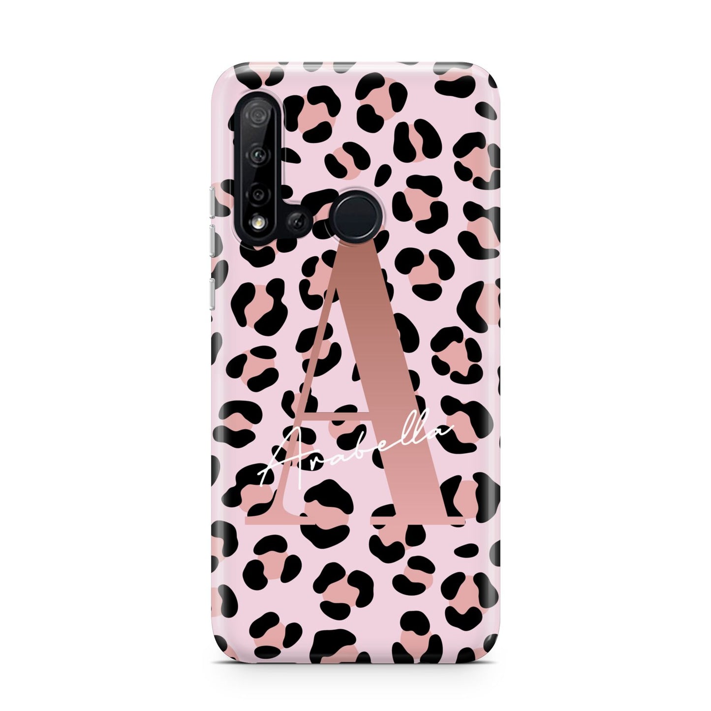 Personalised Leopard Print Initial Huawei P20 Lite 5G Phone Case