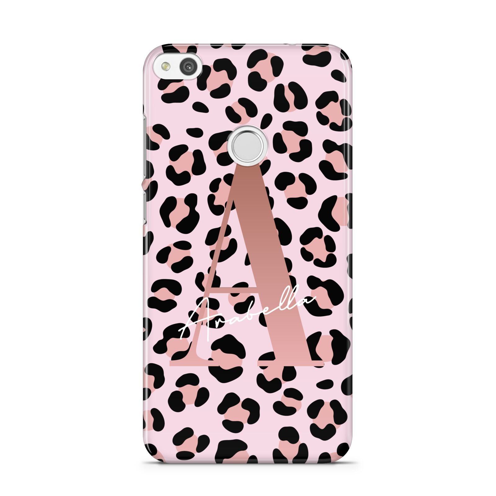 Personalised Leopard Print Initial Huawei P8 Lite Case