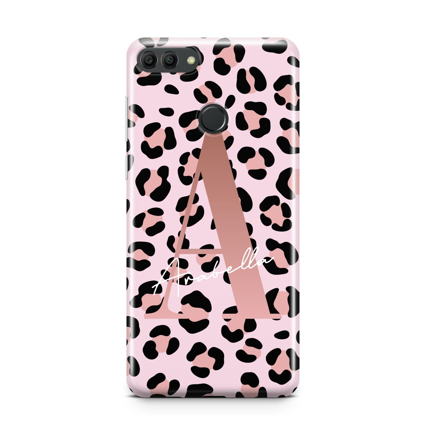 Personalised Leopard Print Initial Huawei Y9 2018