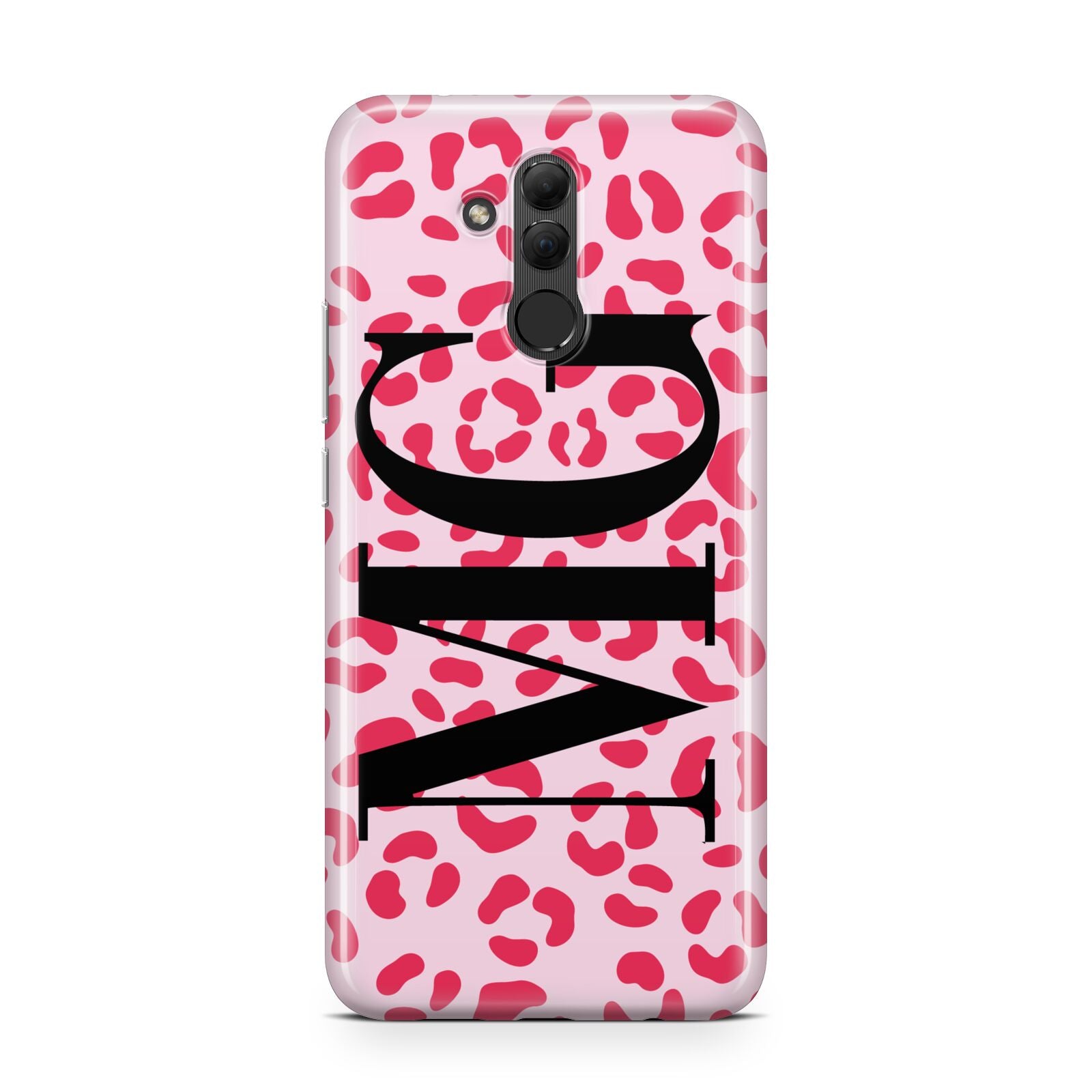 Personalised Leopard Print Initials Huawei Mate 20 Lite