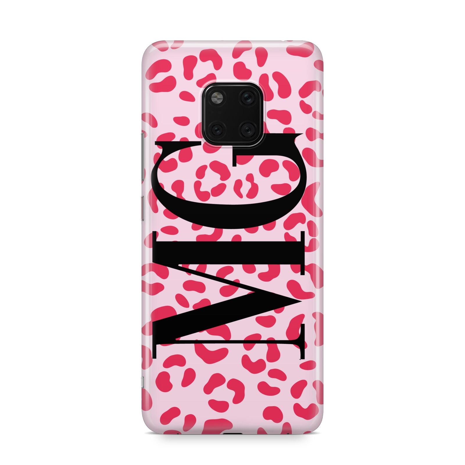 Personalised Leopard Print Initials Huawei Mate 20 Pro Phone Case