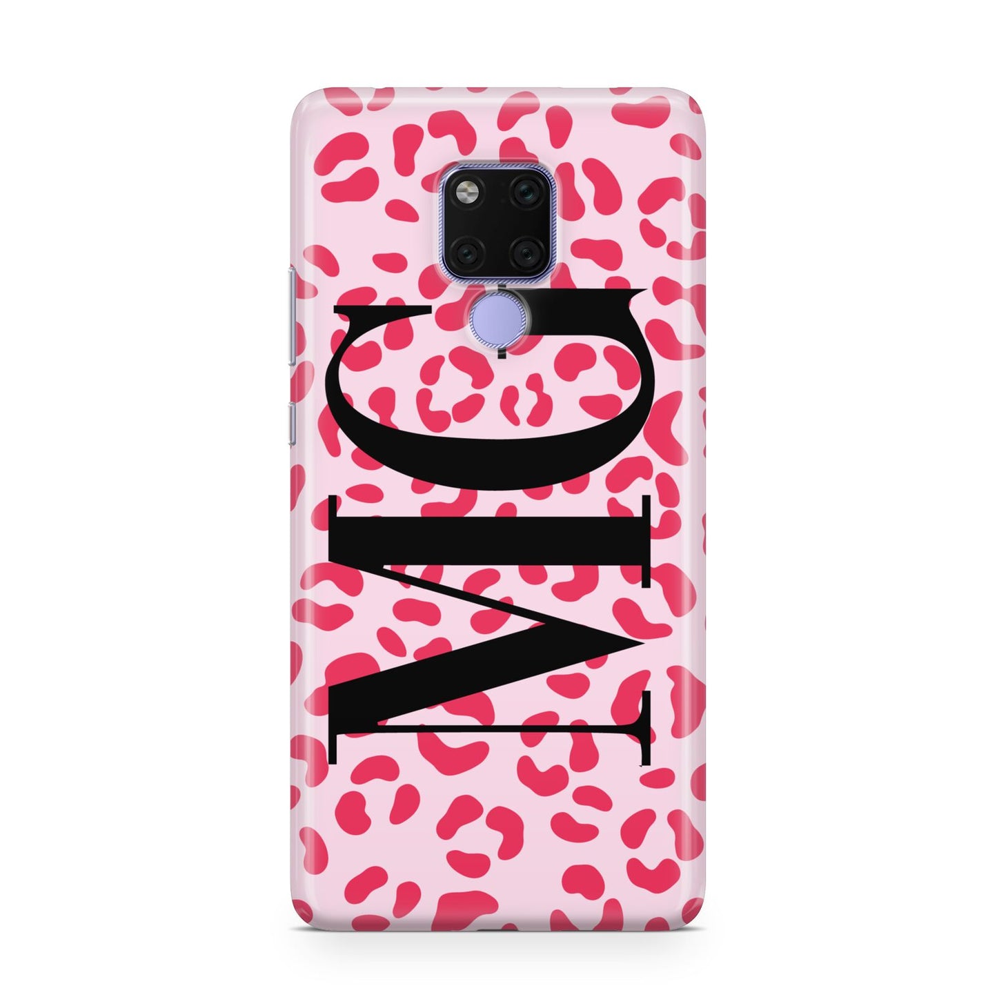 Personalised Leopard Print Initials Huawei Mate 20X Phone Case