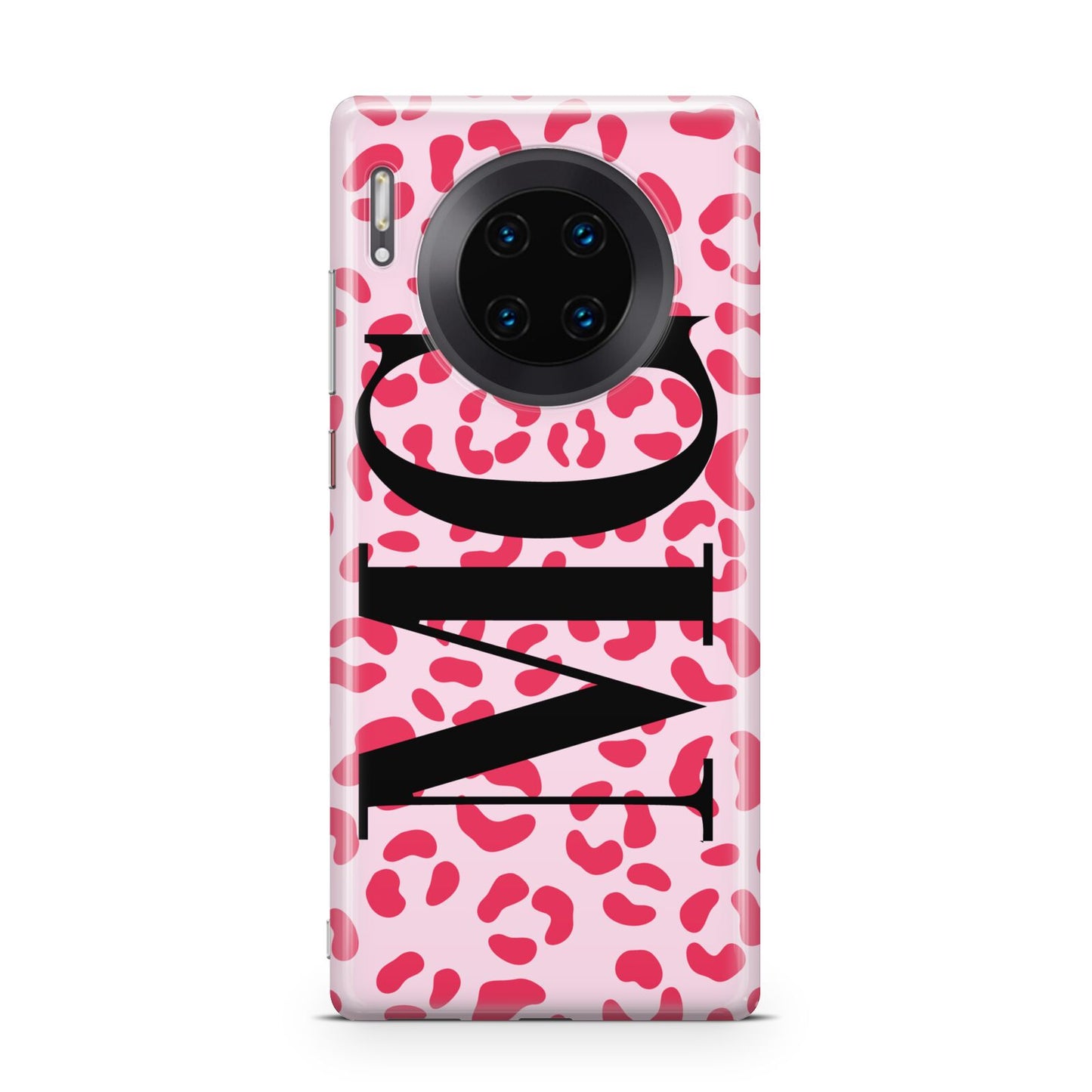 Personalised Leopard Print Initials Huawei Mate 30 Pro Phone Case